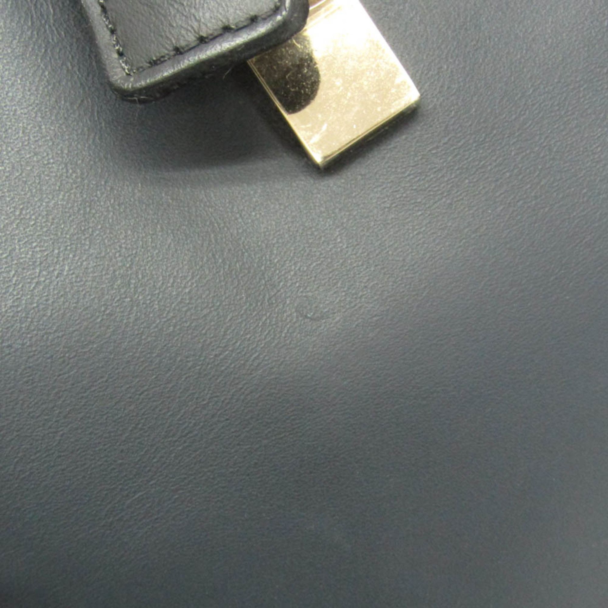 Chloe Chloé Baylee 3S0171 Women's Leather Handbag,Shoulder Bag Black,Dark Gray,Light Gray Size ONE SIZE - 10 Thumbnail