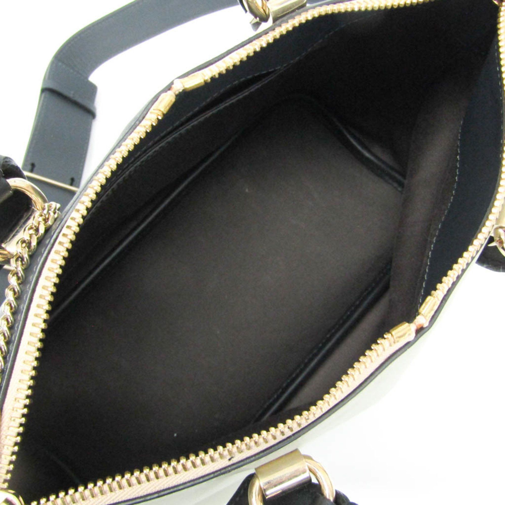 Chloe Chloé Baylee 3S0171 Women's Leather Handbag,Shoulder Bag Black,Dark Gray,Light Gray Size ONE SIZE - 3 Thumbnail