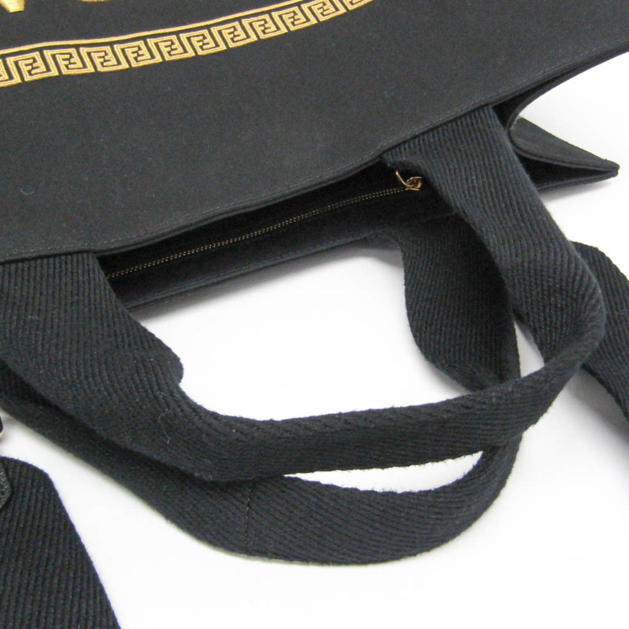 Fendi Fendi X Versace FENDACE 1006607 Men,Women Canvas Shoulder Bag,Tote Bag Gold,Black Size ONE SIZE - 9 Thumbnail