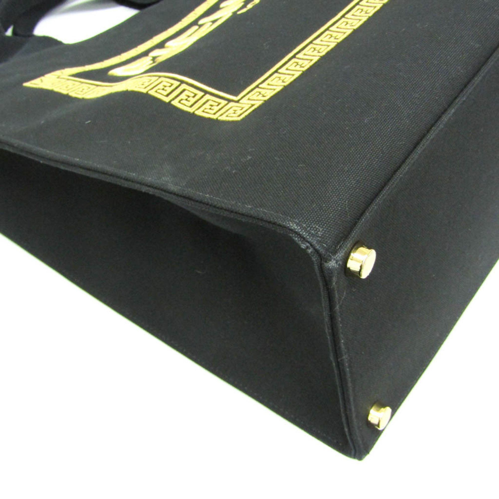 Fendi Fendi X Versace FENDACE 1006607 Men,Women Canvas Shoulder Bag,Tote Bag Gold,Black Size ONE SIZE - 7 Thumbnail
