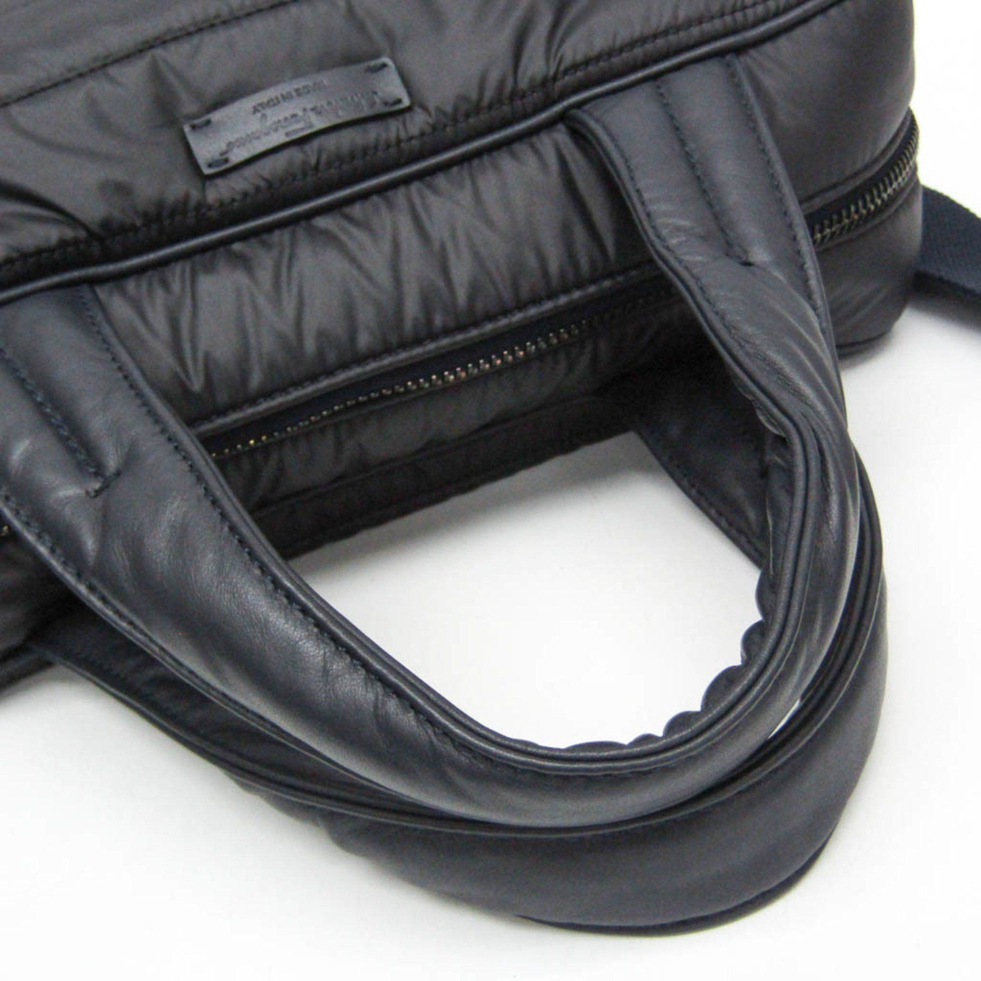 Salvatore Ferragamo Salvatore Ferragamo Quilting FZ-24 9739 Men,Women Nylon Shoulder Bag Dark Navy Size ONE SIZE - 9 Thumbnail