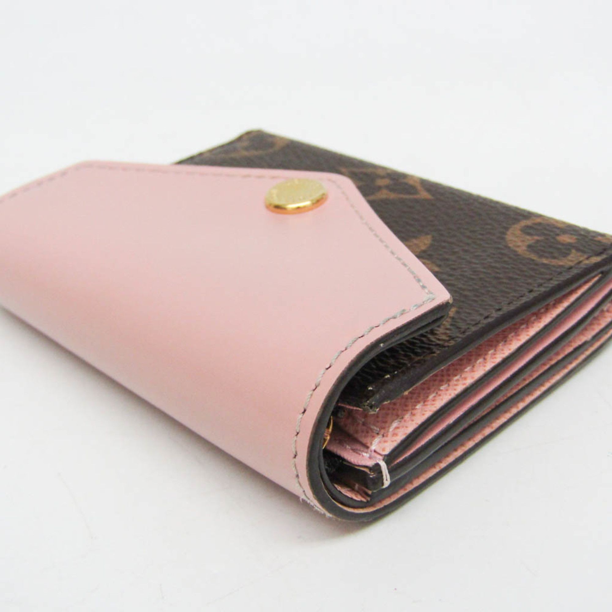 Louis Vuitton Louis Vuitton Monogram Zoe Wallet M62933 Women's Monogram Wallet (tri-fold) Monogram,Rose Ballerine Size ONE SIZE - 9 Thumbnail