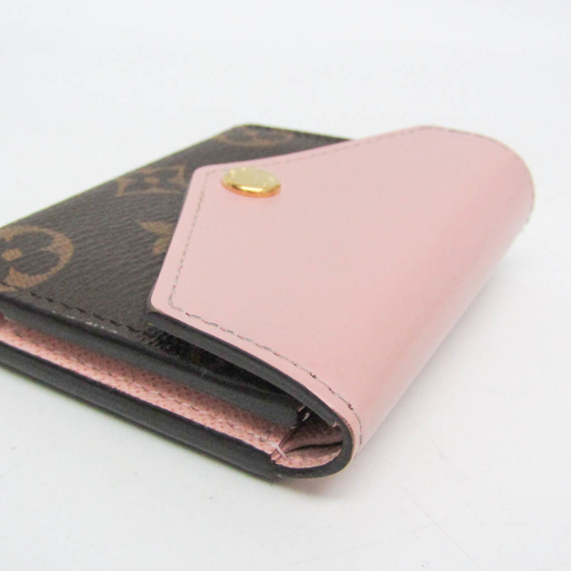 Louis Vuitton Louis Vuitton Monogram Zoe Wallet M62933 Women's Monogram Wallet (tri-fold) Monogram,Rose Ballerine Size ONE SIZE - 8 Thumbnail