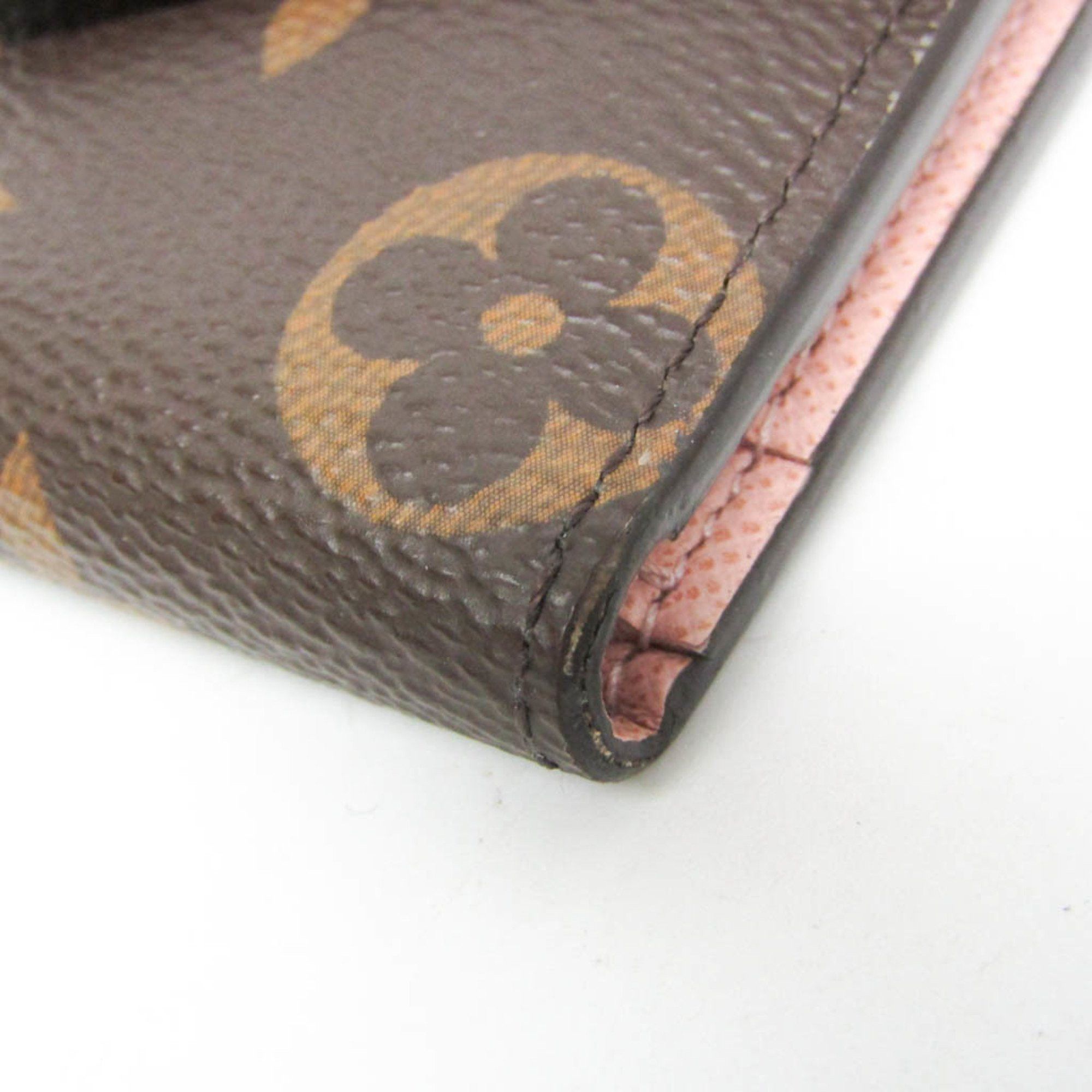 Louis Vuitton Louis Vuitton Monogram Zoe Wallet M62933 Women's Monogram Wallet (tri-fold) Monogram,Rose Ballerine Size ONE SIZE - 6 Thumbnail