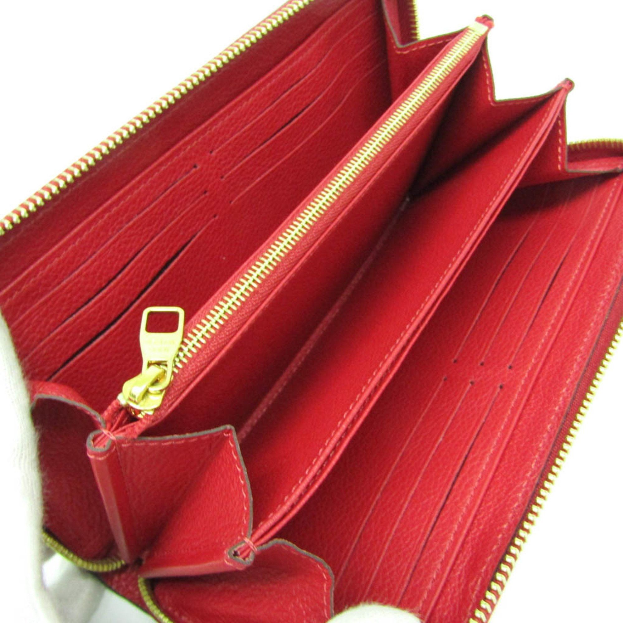 Louis Vuitton Louis Vuitton Monogram Empreinte Zippy Wallet M63691 Women's Monogram Empreinte Long Wallet (bi-fold) Red Color,Sacrlet Size ONE SIZE - 3 Thumbnail