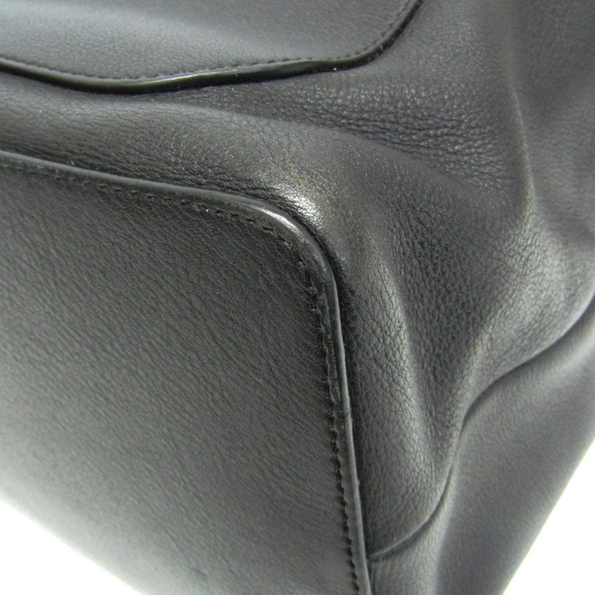 Loewe Loewe GOYA Backpack Women,Men Leather Backpack Black Size ONE SIZE - 7 Thumbnail