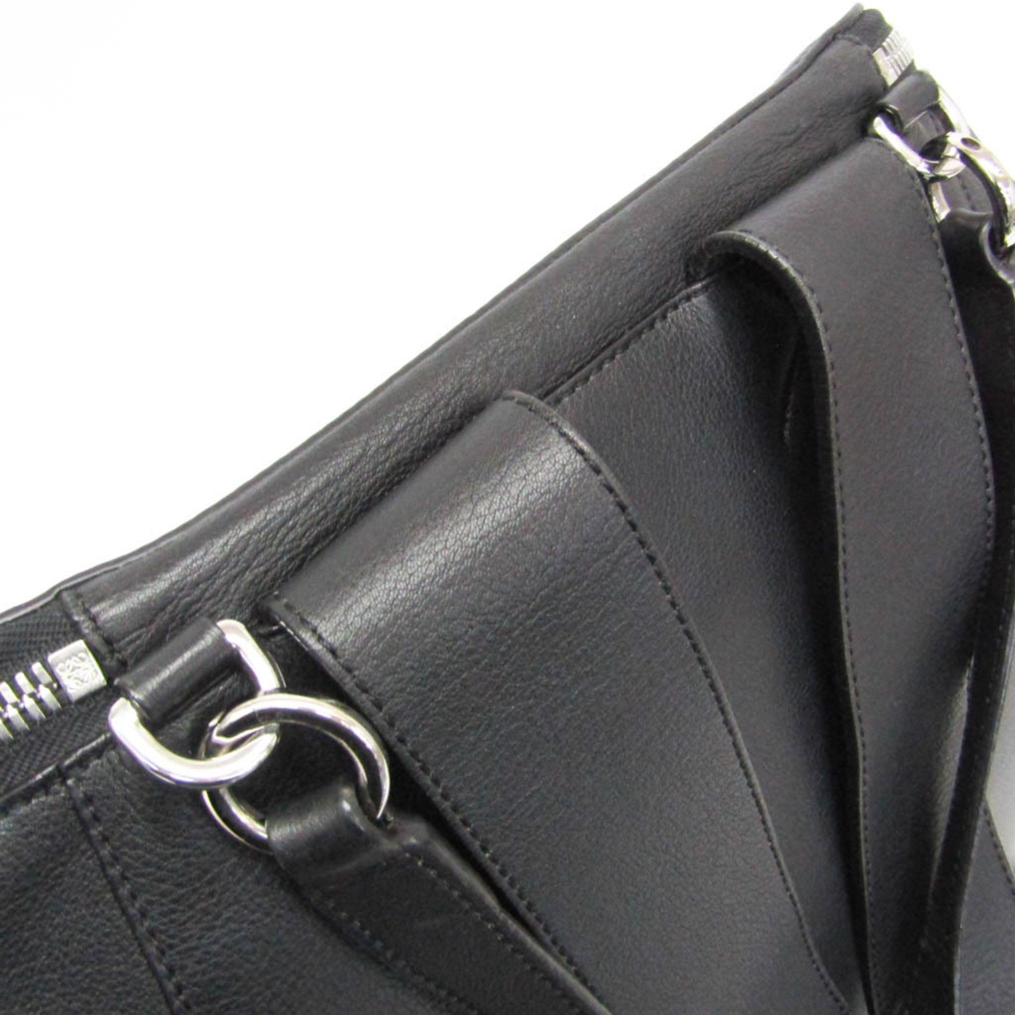 Loewe Loewe GOYA Backpack Women,Men Leather Backpack Black Size ONE SIZE - 10 Thumbnail