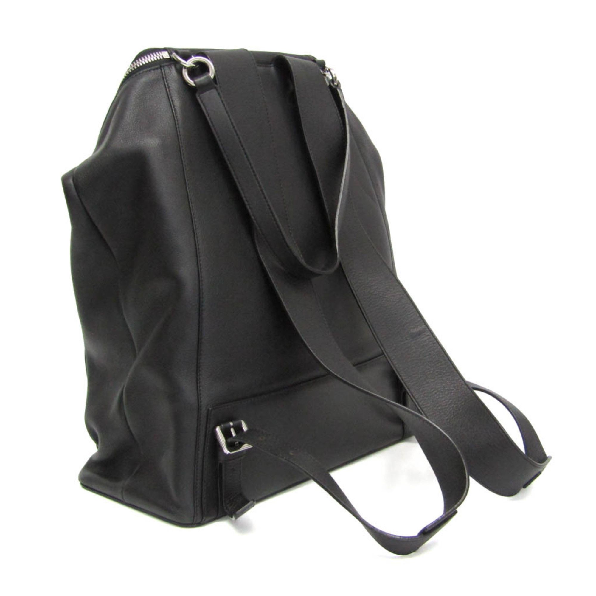 Loewe Loewe GOYA Backpack Women,Men Leather Backpack Black Size ONE SIZE - 3 Thumbnail