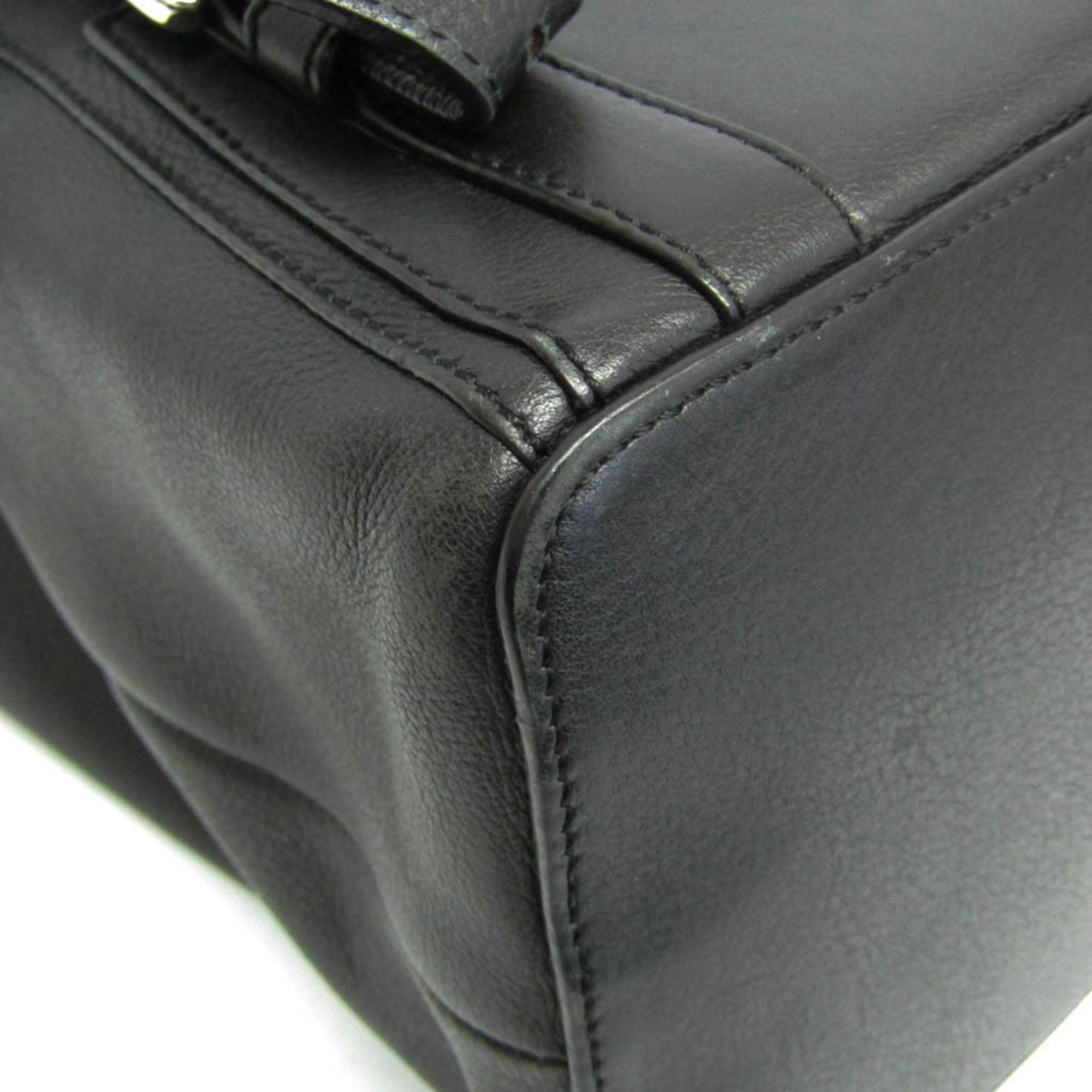 Loewe Loewe GOYA Backpack Women,Men Leather Backpack Black Size ONE SIZE - 6 Thumbnail