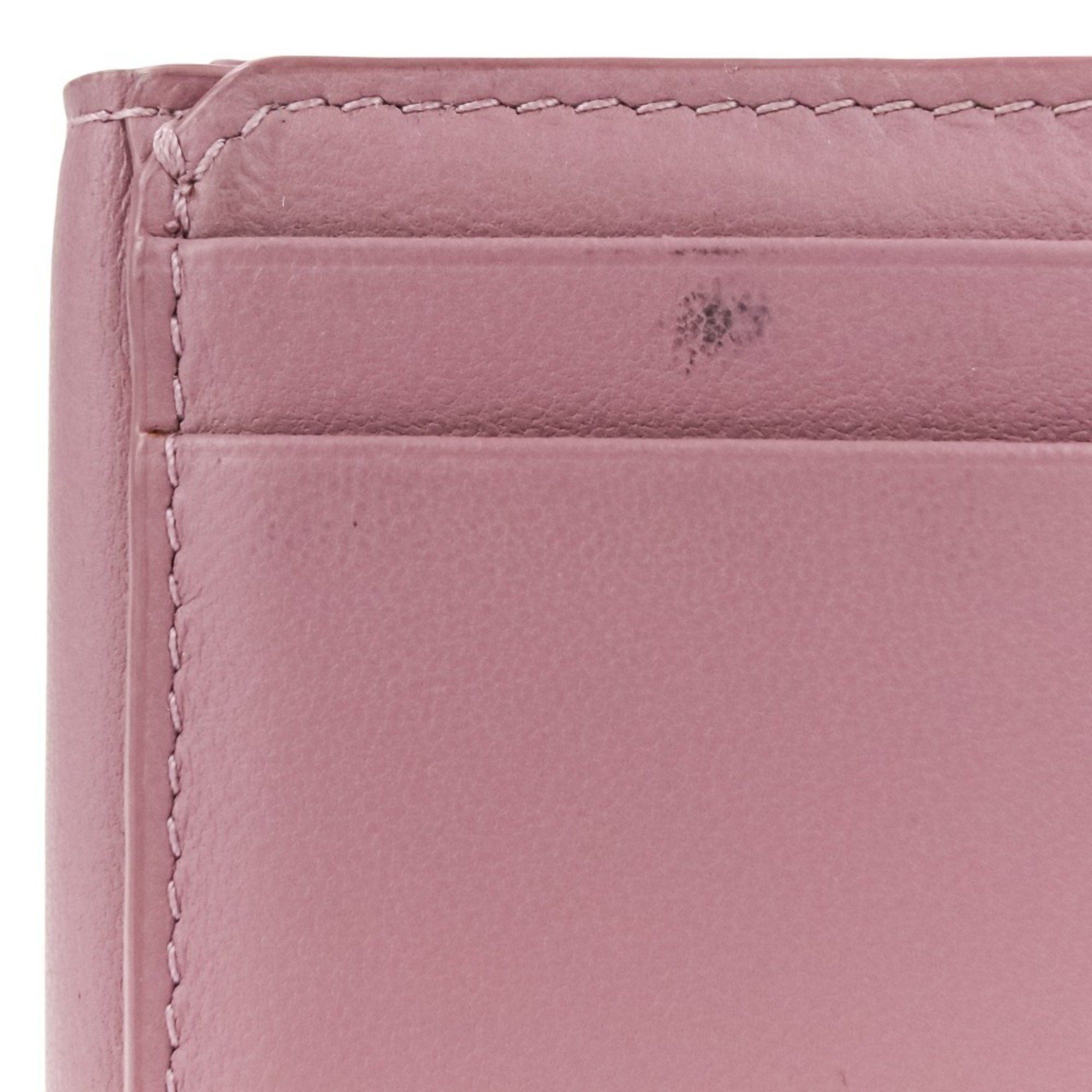 Dior Christian Dior Lady Cannage Lotus Wallet Tri-fold in Lavender Size ONE SIZE - 8 Thumbnail