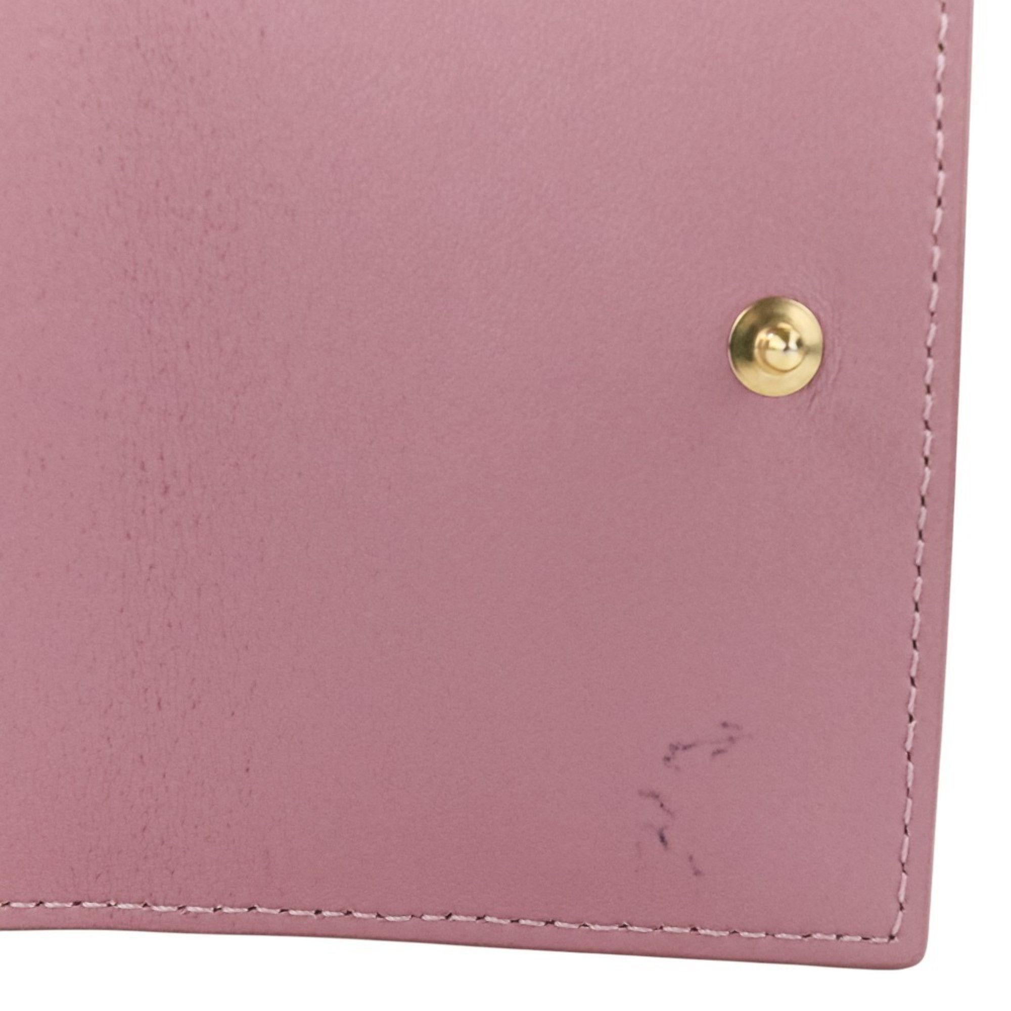 Dior Christian Dior Lady Cannage Lotus Wallet Tri-fold in Lavender Size ONE SIZE - 7 Thumbnail
