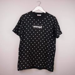 Supreme polka dot box 2025 logo shirt