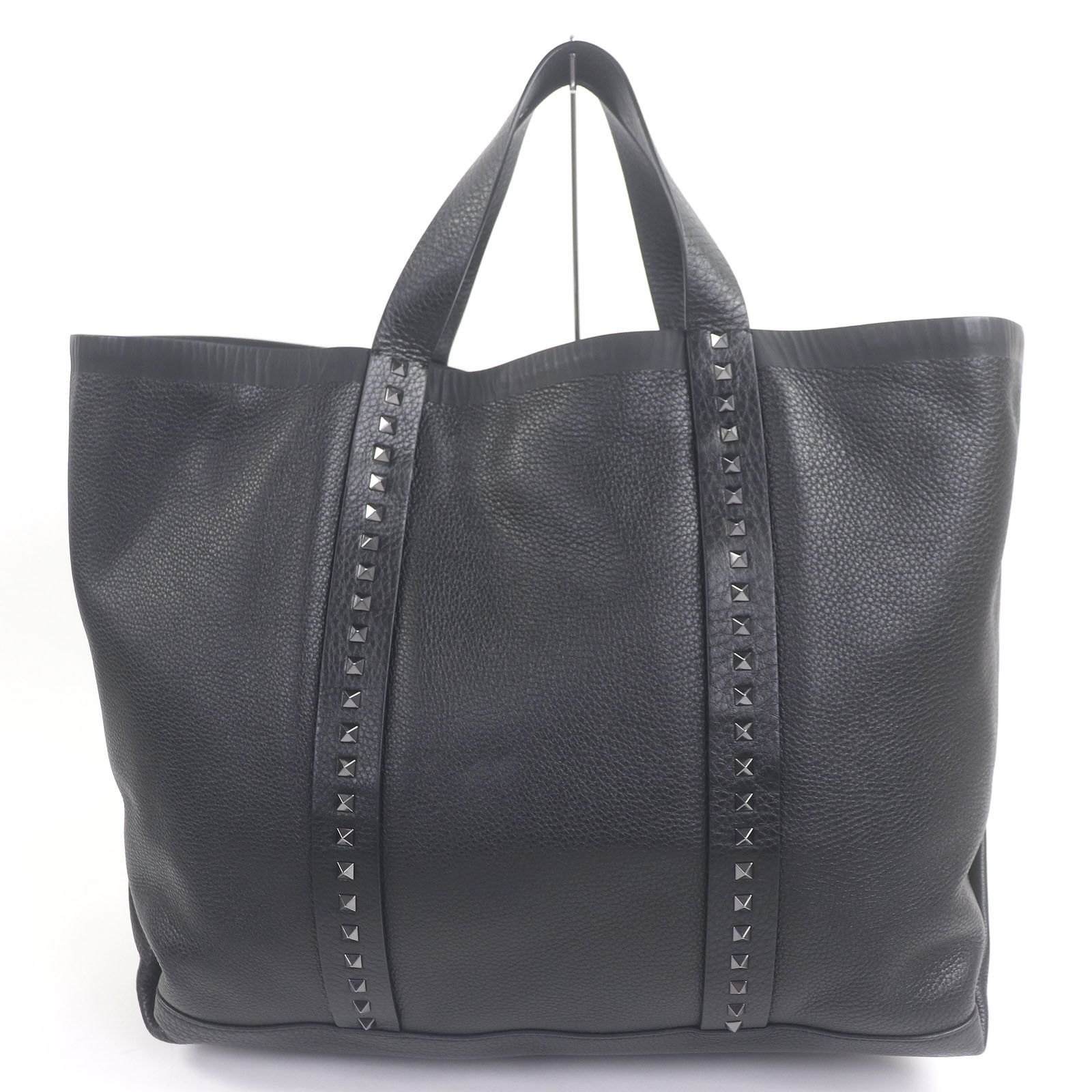 Valentino Valentino Valentino Garavani Rockstud Calfskin Tote Bag Leather Tote Bag DUTY FREE for USA Size ONE SIZE - 3 Thumbnail