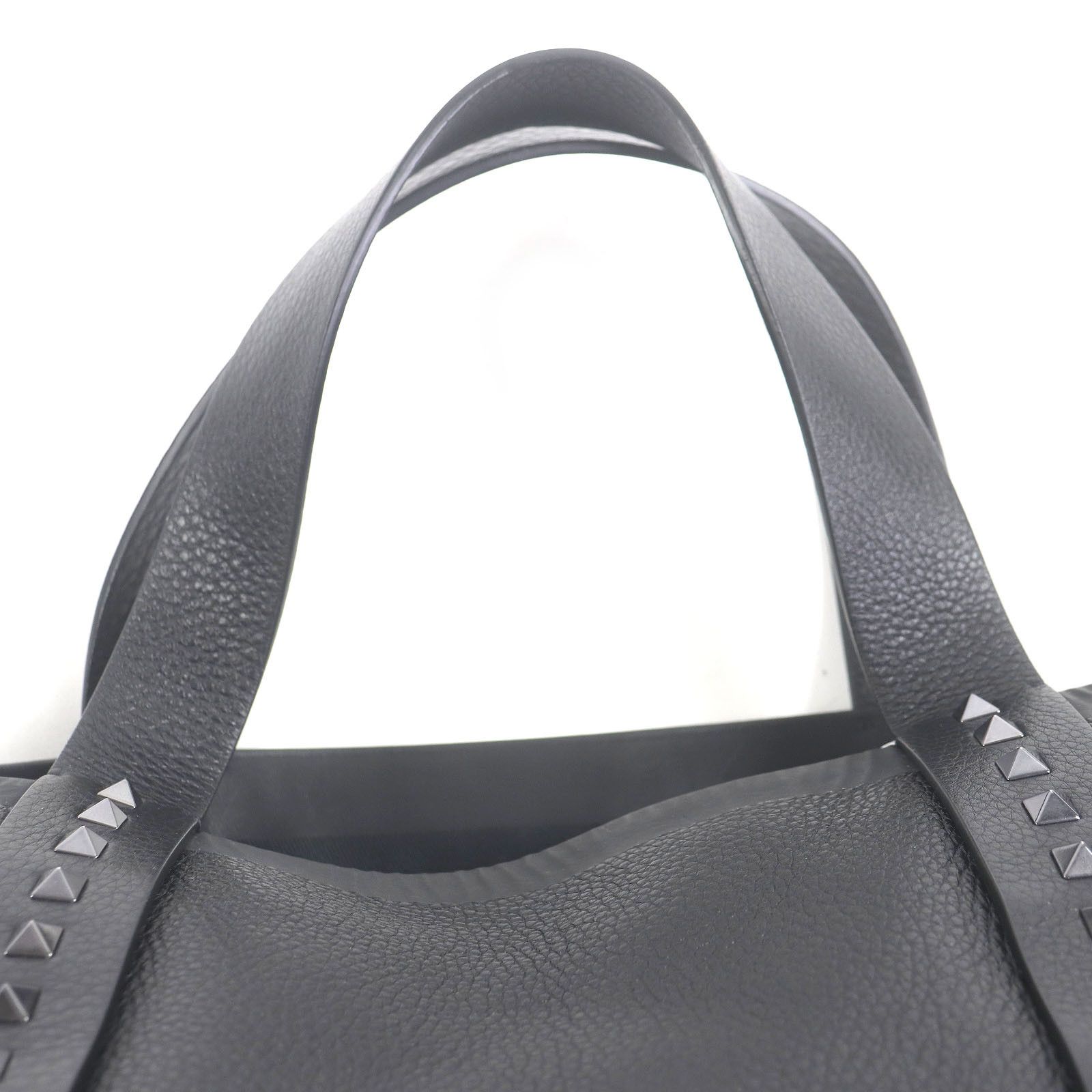 Valentino Valentino Valentino Garavani Rockstud Calfskin Tote Bag Leather Tote Bag DUTY FREE for USA Size ONE SIZE - 7 Thumbnail