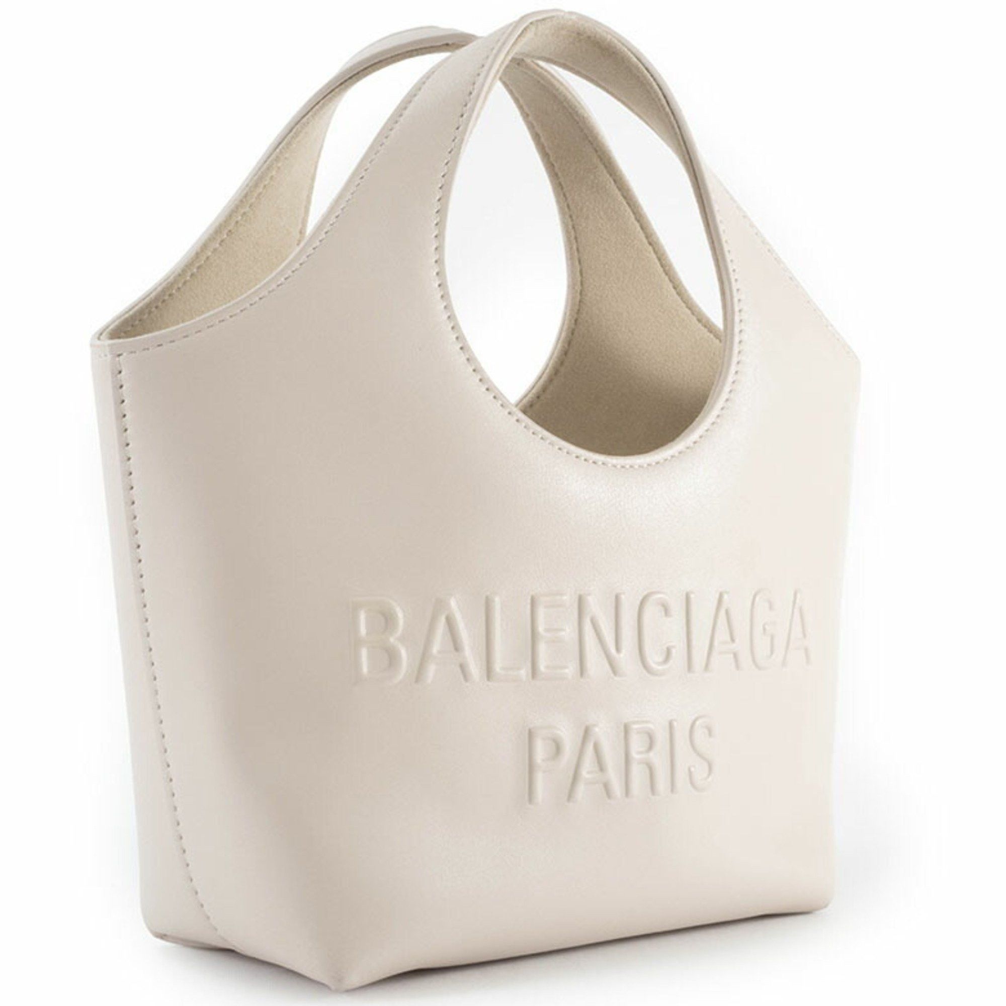 Balenciaga Balenciaga Mary Kate XS Tote Bag 747036 in Cream Leather Size ONE SIZE - 2 Thumbnail