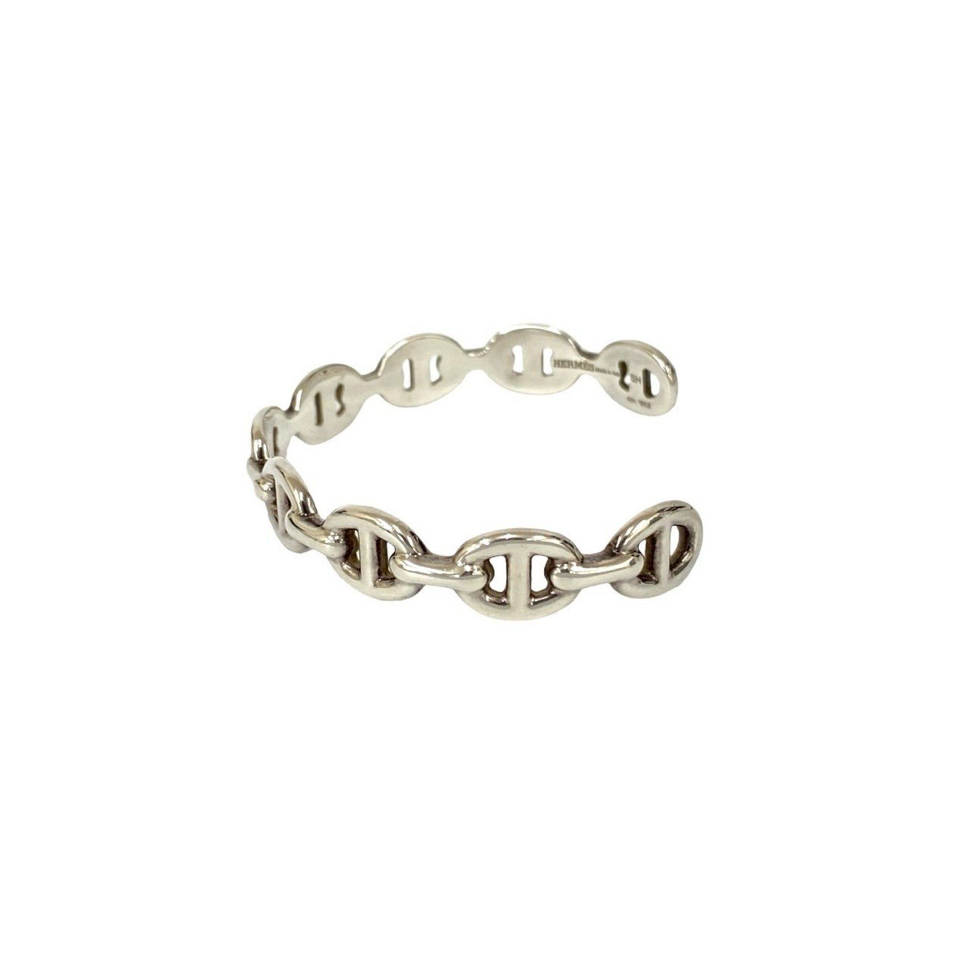 Hermes HERMES Chaine d'Ancre Enchaine Silver 925 Bangle Bracelet, 03051 Size ONE SIZE - 3 Thumbnail