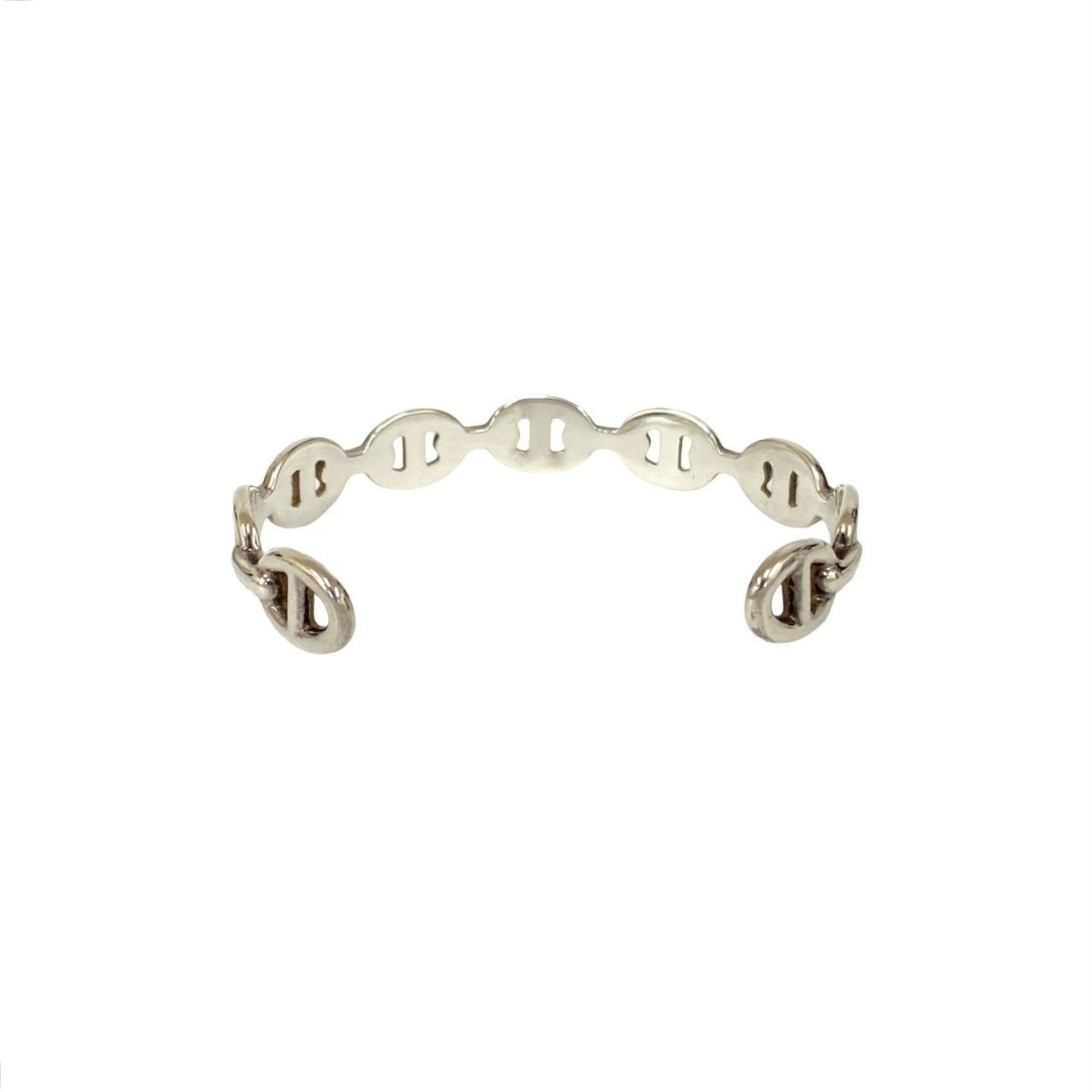 Hermes HERMES Chaine d'Ancre Enchaine Silver 925 Bangle Bracelet, 03051 Size ONE SIZE - 6 Thumbnail