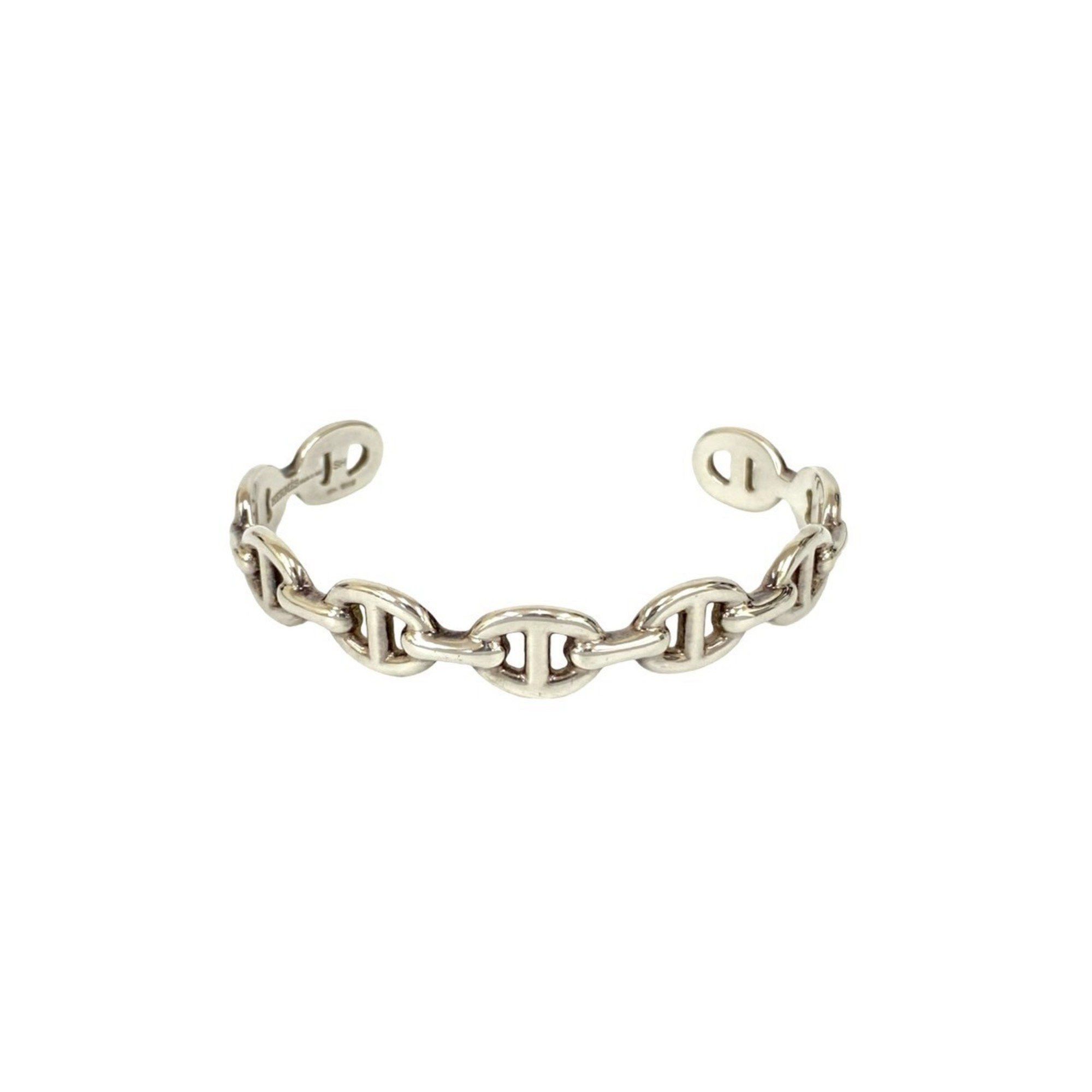 Hermes HERMES Chaine d'Ancre Enchaine Silver 925 Bangle Bracelet, 03051 Size ONE SIZE - 5 Thumbnail