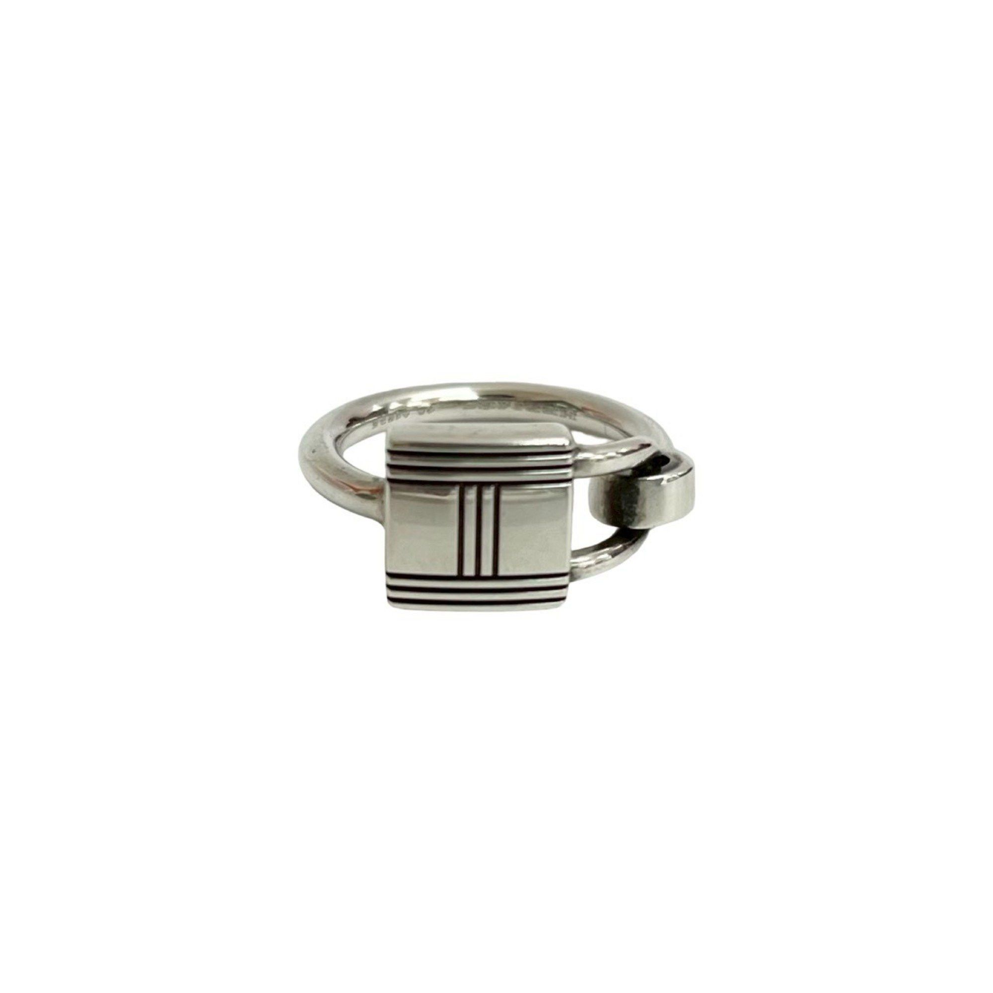 Hermes HERMES Cadena Motif Ring, 925 Sterling Silver, Size 7, Women's, 70645 Size ONE SIZE - 3 Thumbnail
