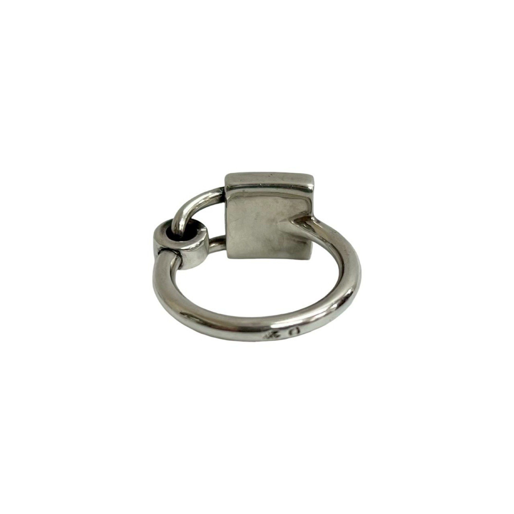 Hermes HERMES Cadena Motif Ring, 925 Sterling Silver, Size 7, Women's, 70645 Size ONE SIZE - 6 Thumbnail