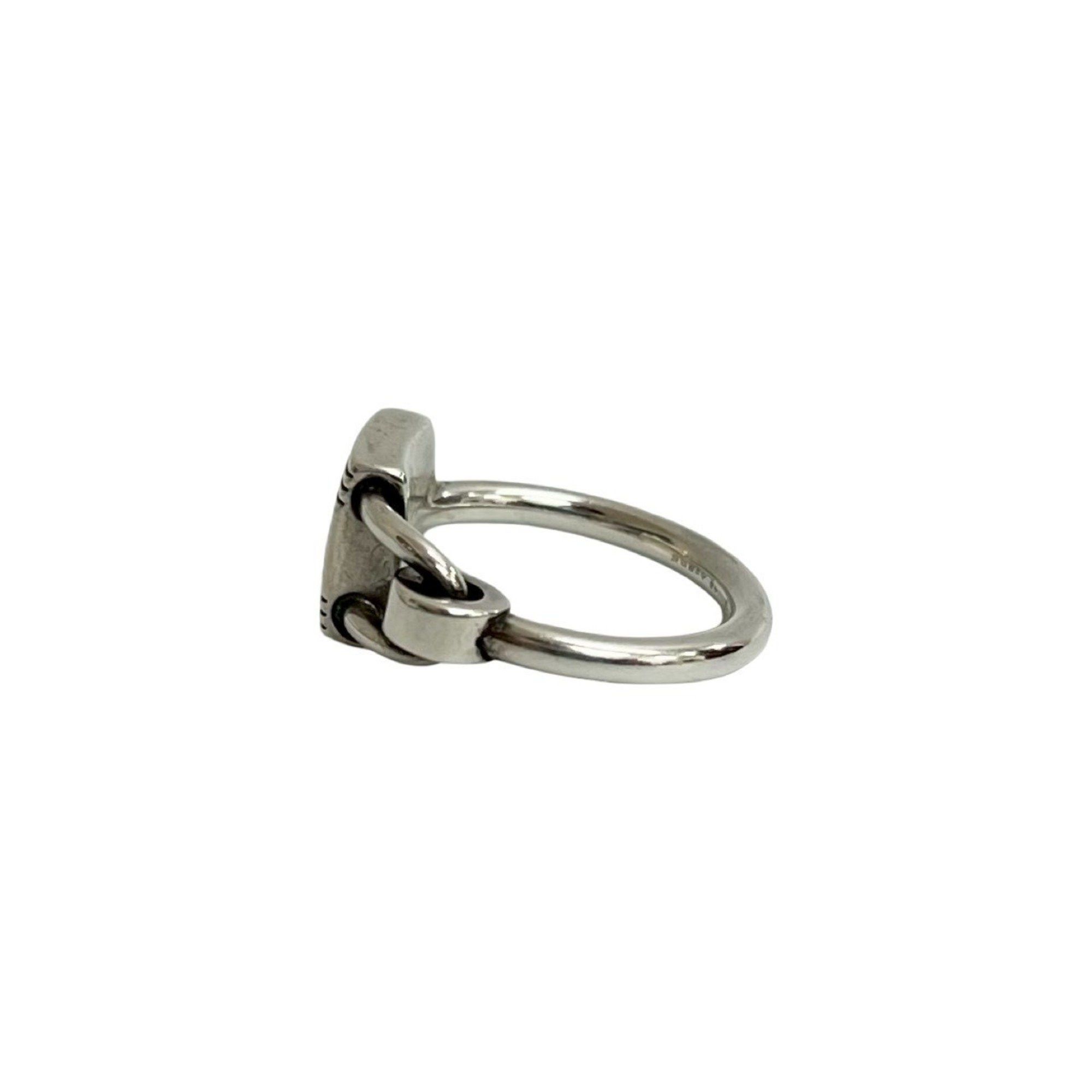 Hermes HERMES Cadena Motif Ring, 925 Sterling Silver, Size 7, Women's, 70645 Size ONE SIZE - 5 Thumbnail