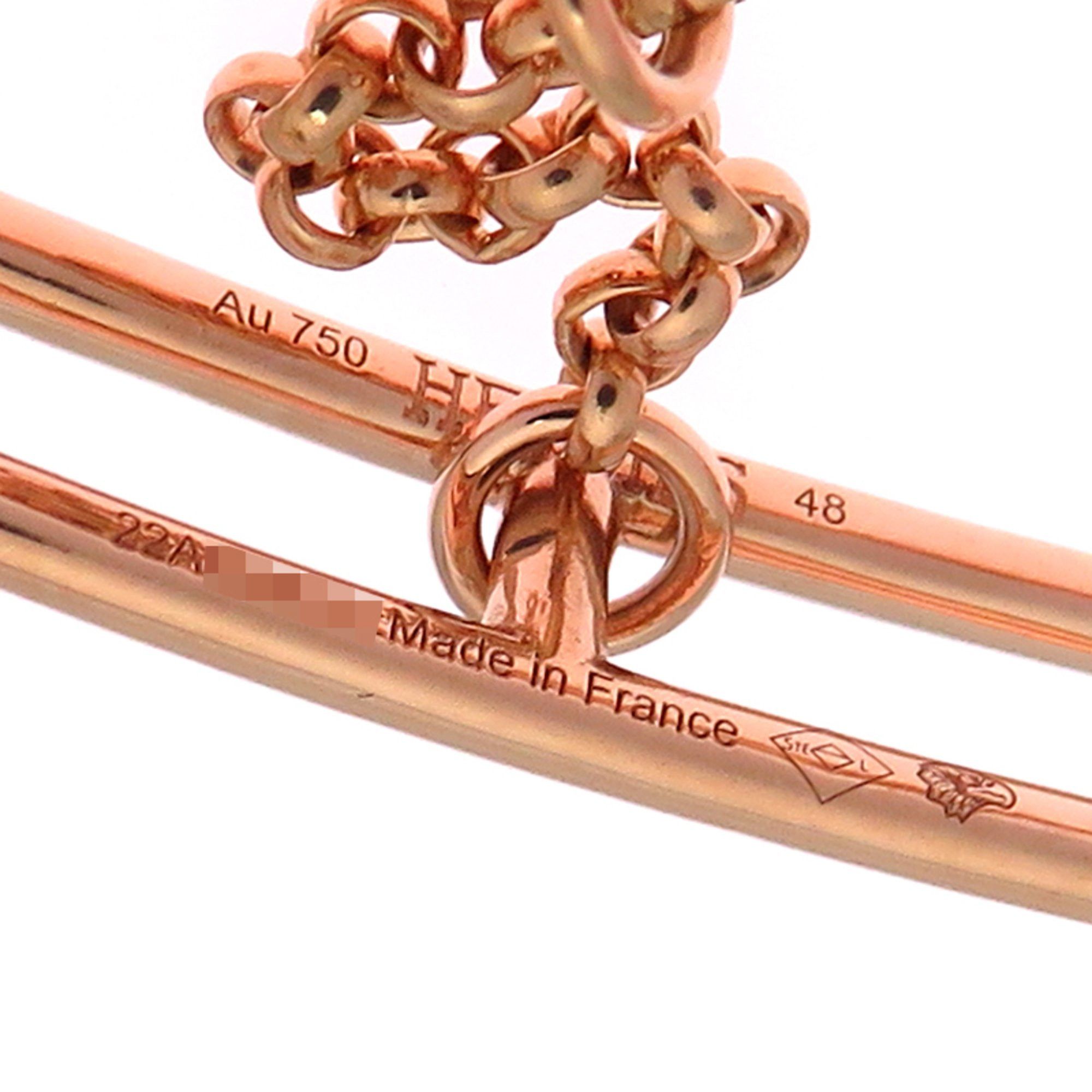 Hermes Hermes Hermès #48 Chaine d'Ancre Chaos Women's Ring in 750 Pink Gold Size ONE SIZE - 4 Thumbnail