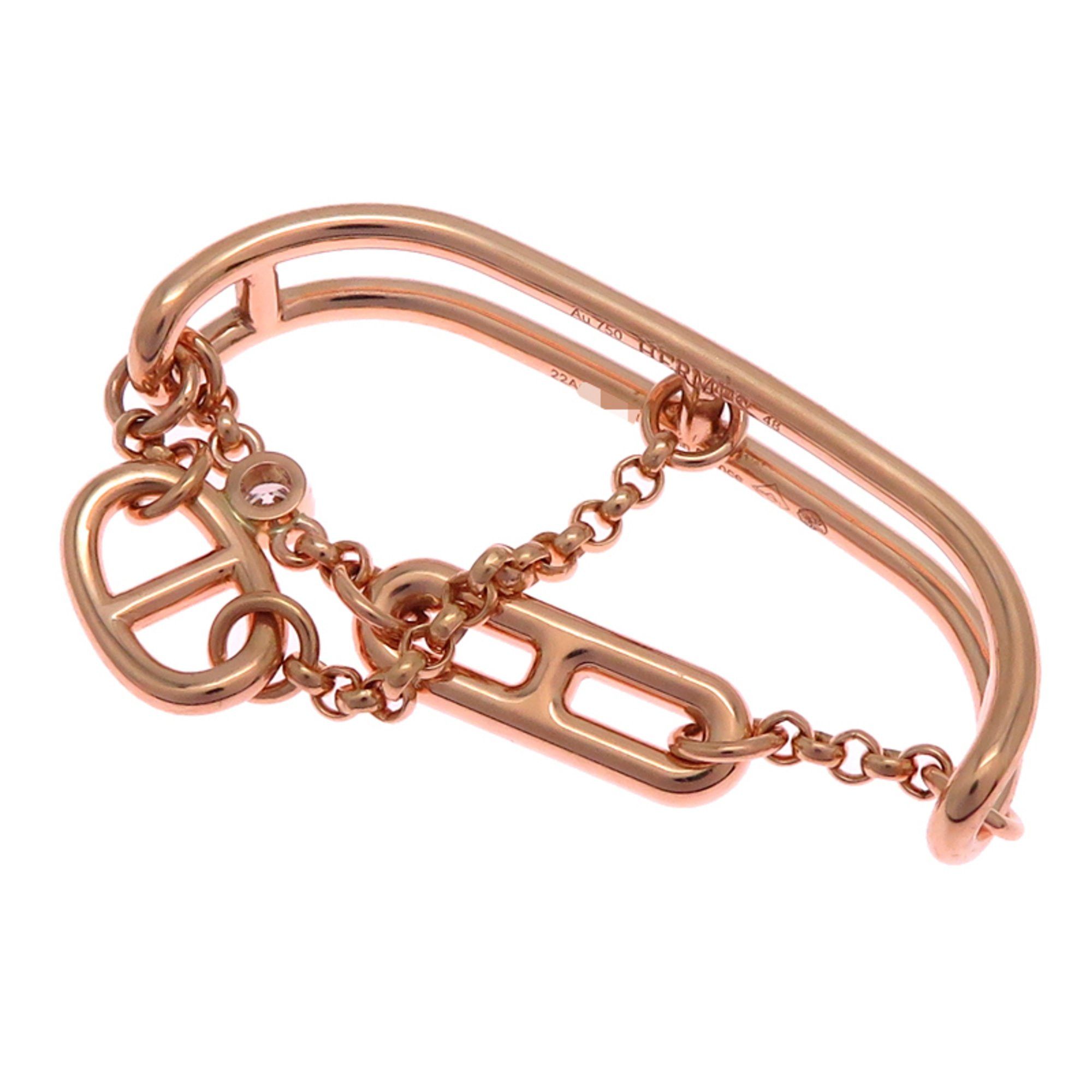 Hermes Hermes Hermès #48 Chaine d'Ancre Chaos Women's Ring in 750 Pink Gold Size ONE SIZE - 2 Thumbnail