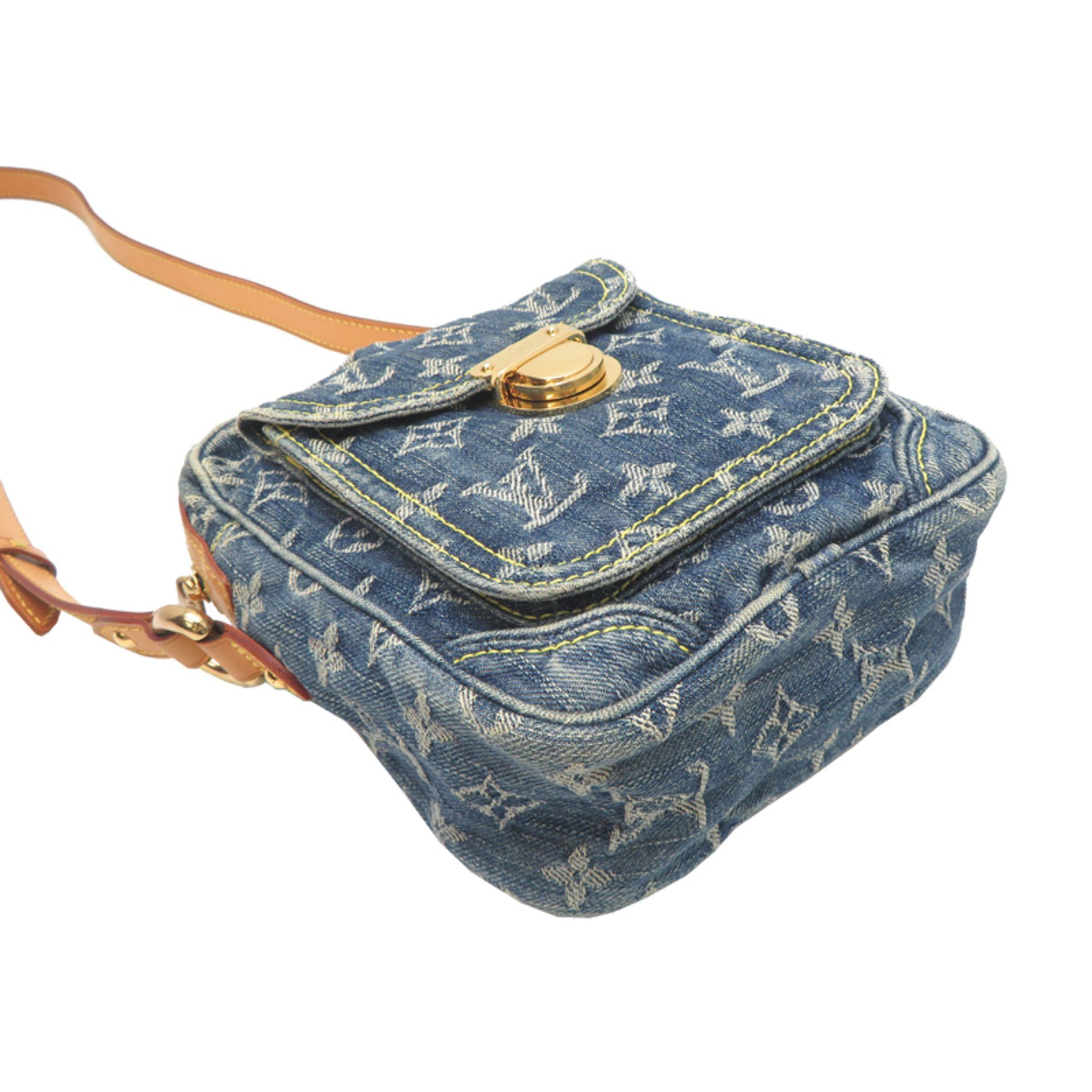 Louis Vuitton Louis Vuitton Denim Camera Bag, Women's Shoulder Bag M95348 (Discontinued) Monogram Blue Size ONE SIZE - 3 Thumbnail