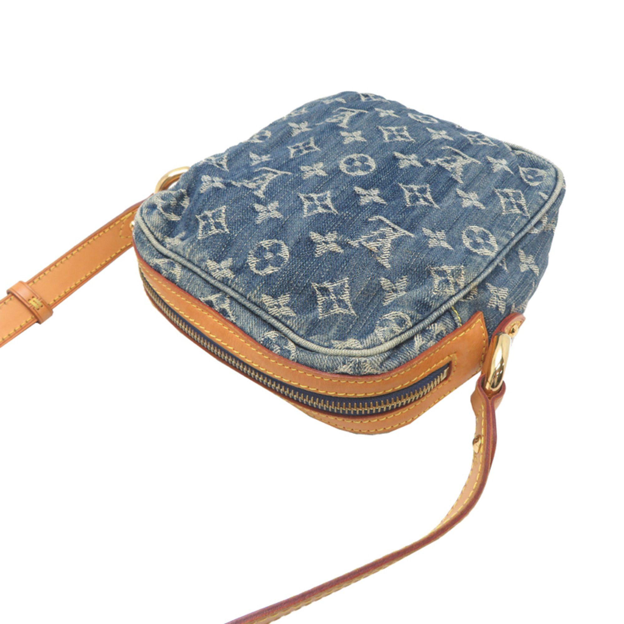 Louis Vuitton Louis Vuitton Denim Camera Bag, Women's Shoulder Bag M95348 (Discontinued) Monogram Blue Size ONE SIZE - 4 Thumbnail