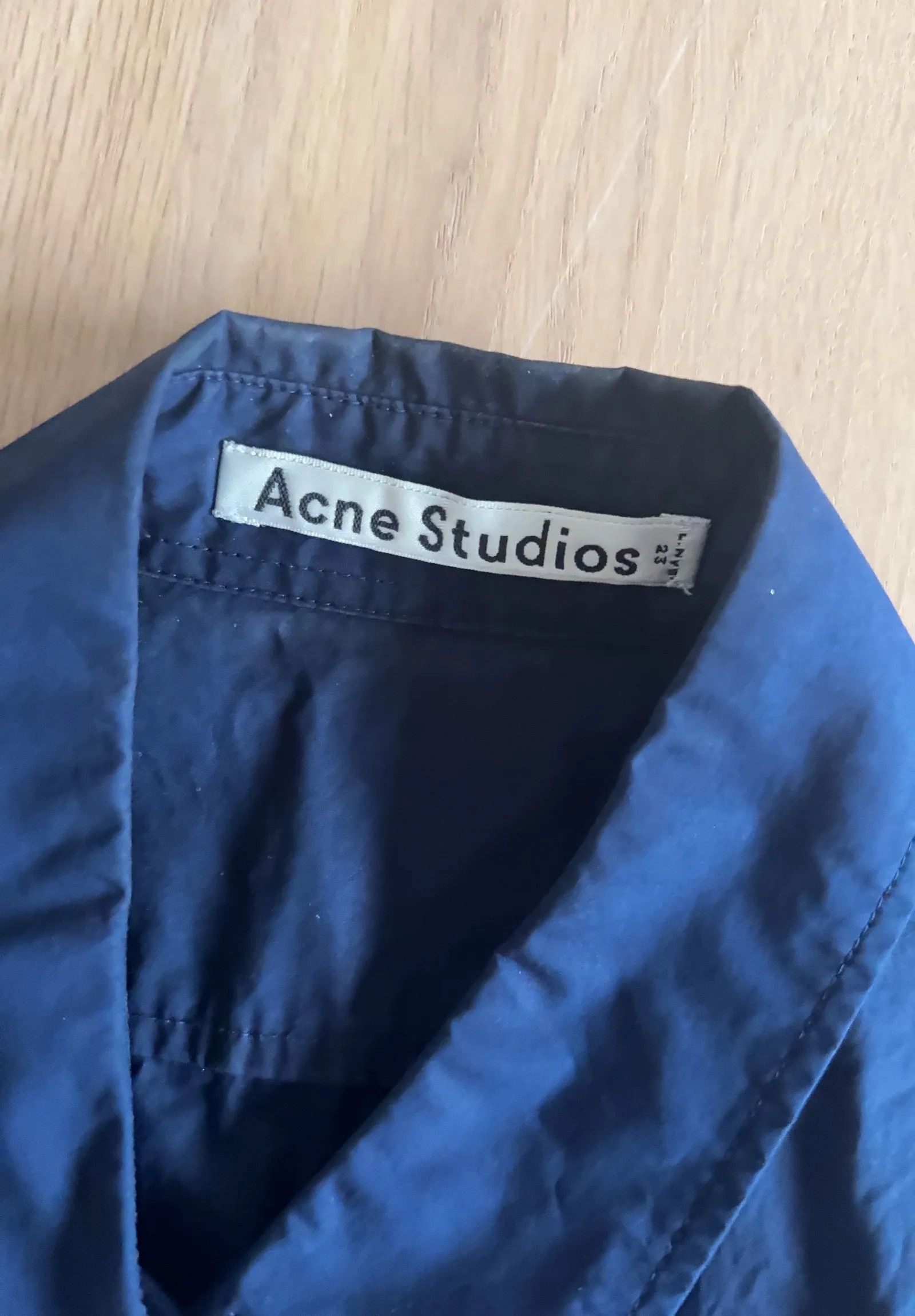 Acne Studios Acne Studios Late Poplin SS14 Blouse Size XS / US 0-2 / IT 36-38 - 2 Thumbnail