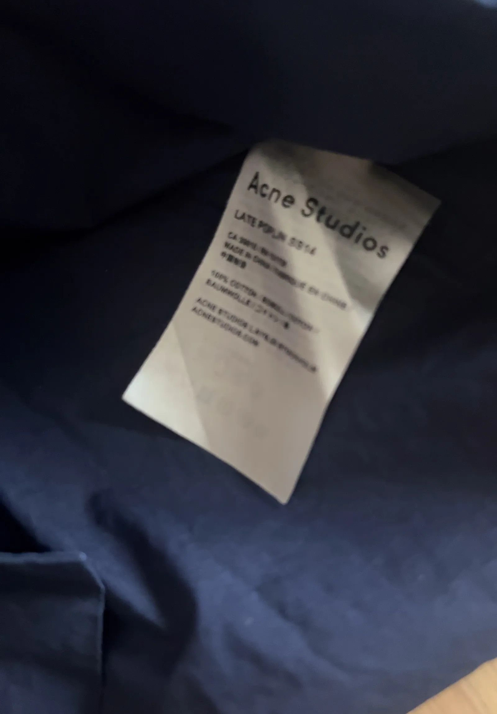 Acne Studios Acne Studios Late Poplin SS14 Blouse Size XS / US 0-2 / IT 36-38 - 3 Thumbnail