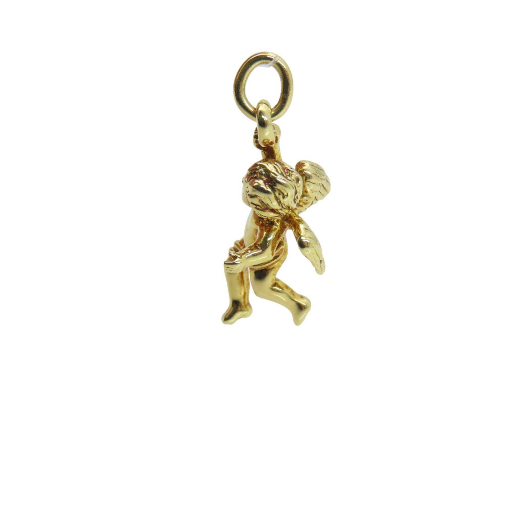 Tiffany & Co. Like new Tiffany Cherub Angel Motif 18KYG Pendant Top in 750 Yellow Gold. Jewelry Charm 0080. TIFFANY & Co. Size ONE SIZE - 5 Thumbnail