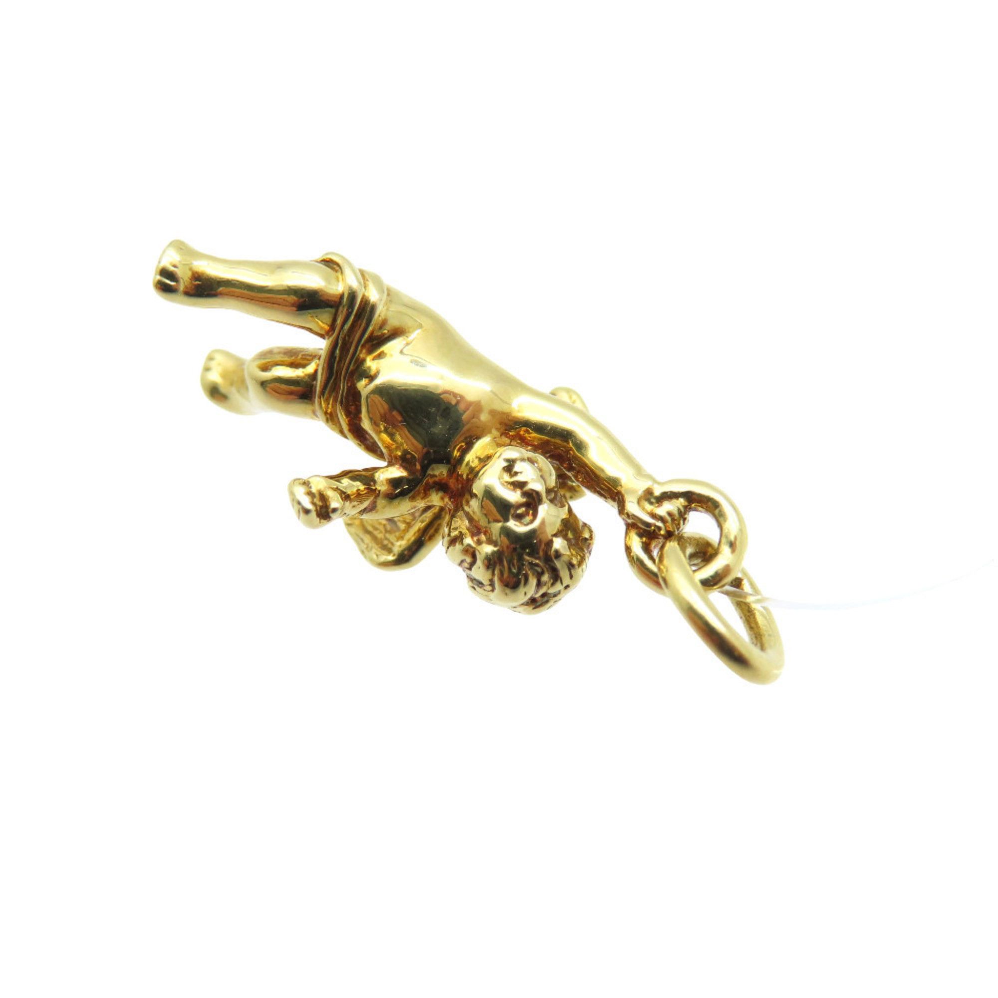Tiffany & Co. Like new Tiffany Cherub Angel Motif 18KYG Pendant Top in 750 Yellow Gold. Jewelry Charm 0080. TIFFANY & Co. Size ONE SIZE - 9 Thumbnail