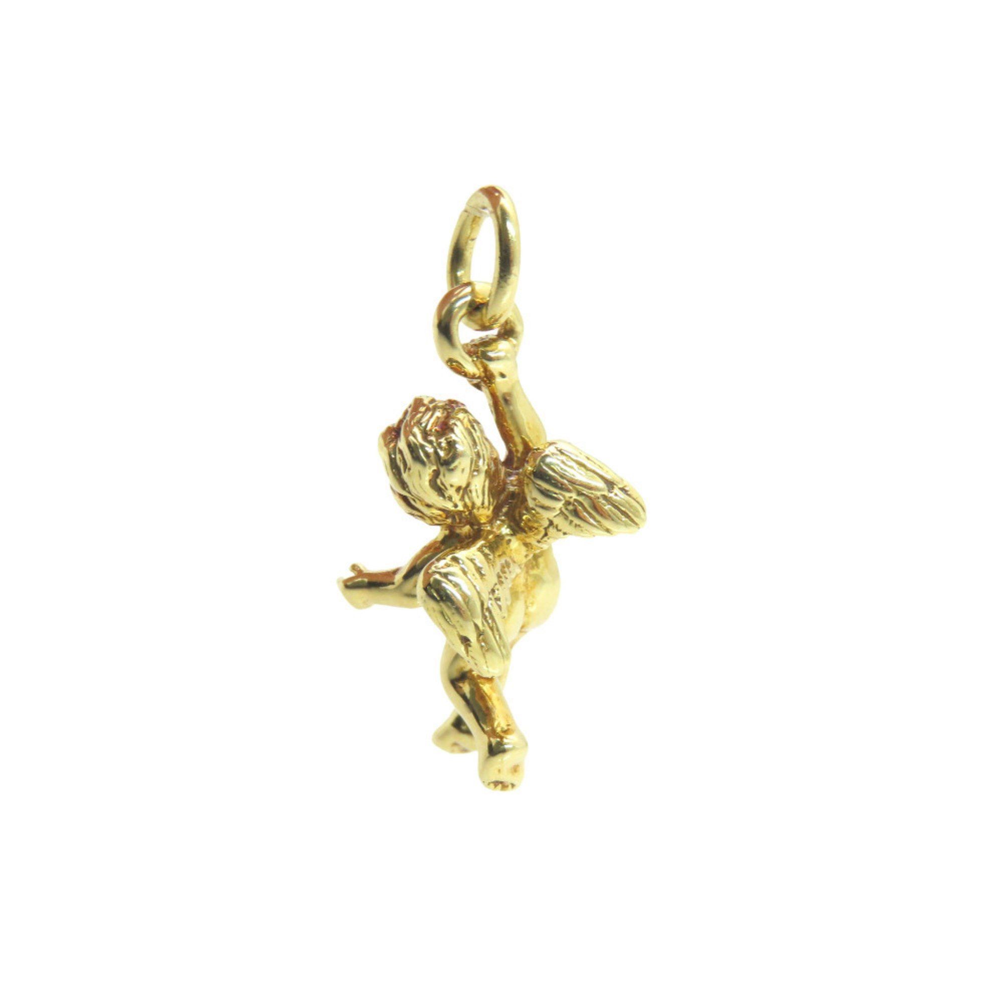 Tiffany & Co. Like new Tiffany Cherub Angel Motif 18KYG Pendant Top in 750 Yellow Gold. Jewelry Charm 0080. TIFFANY & Co. Size ONE SIZE - 3 Thumbnail