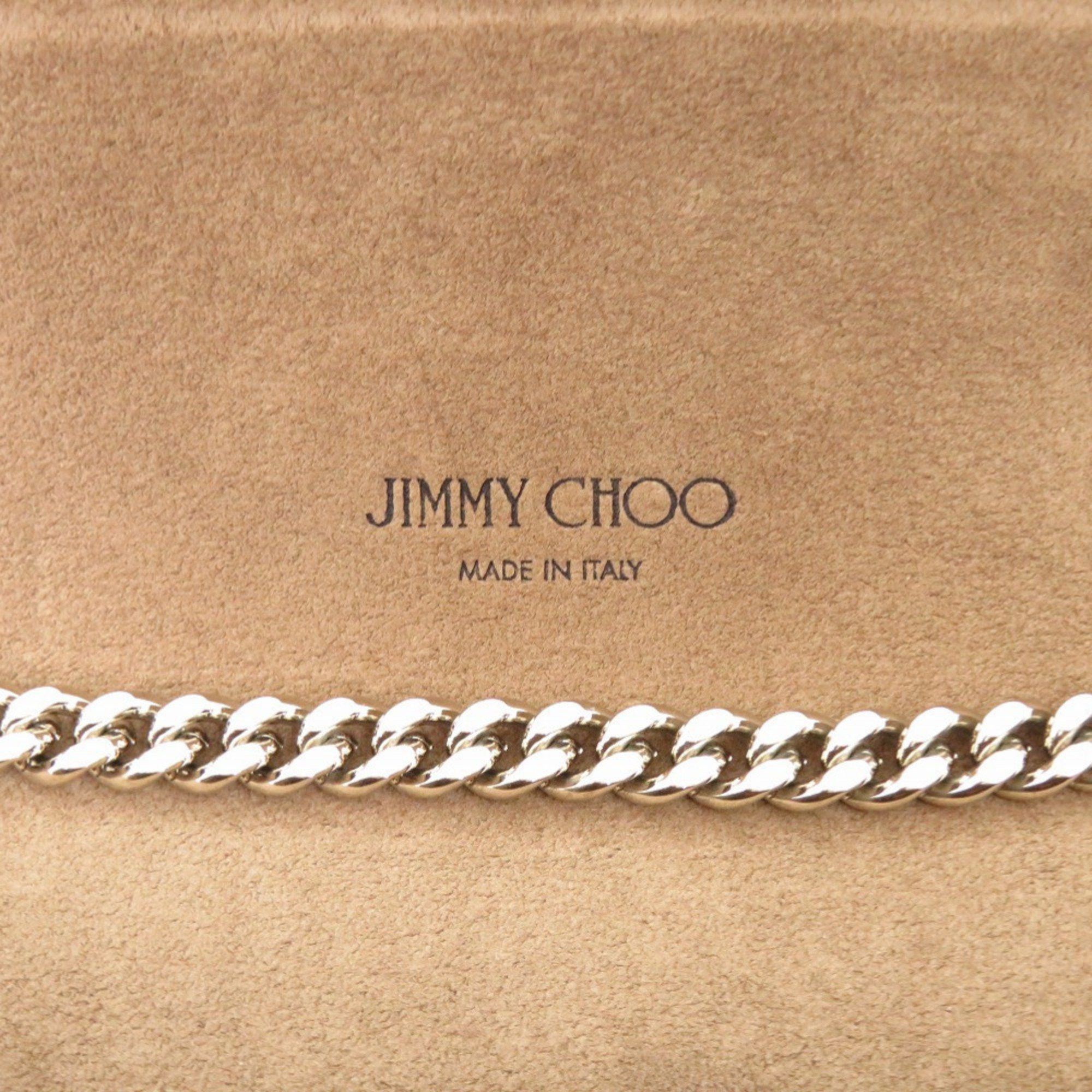Jimmy Choo Jimmy Choo Locket Petite Chain Shoulder Bag with Star Studs, Metallic Spazzolato Leather, and Silver 1446 Size ONE SIZE - 8 Thumbnail