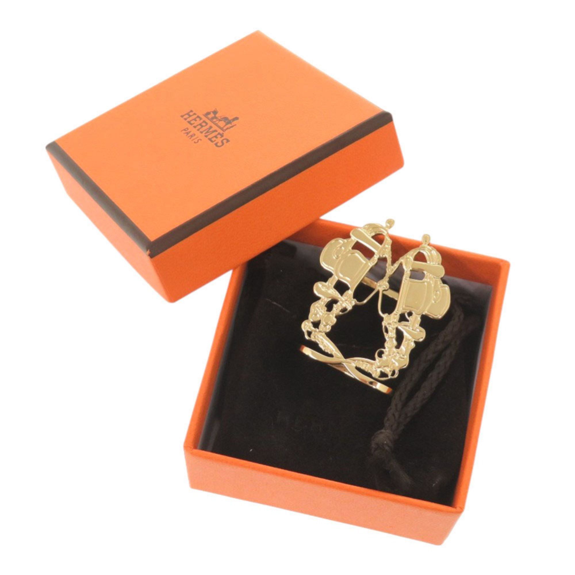 Hermes Unused Hermès Bride de Gala Metal Gold Scarf Ring 0577 HERMES Size ONE SIZE - 2 Thumbnail