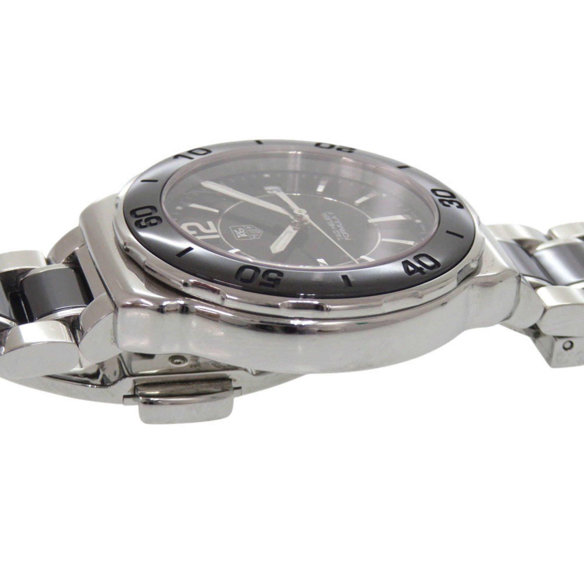 Tag Heuer TAG Heuer Formula 1 WAH1210.BA0859 Stainless Steel Black/Silver Dial Quartz Watch 0330 HEUER Size ONE SIZE - 8 Thumbnail