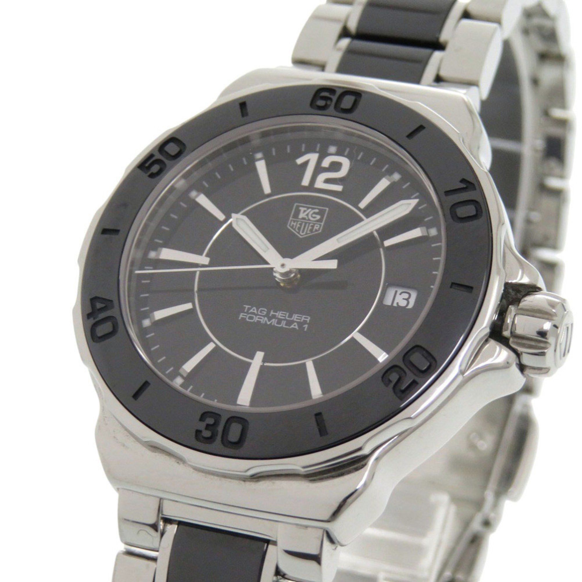 Tag Heuer TAG Heuer Formula 1 WAH1210.BA0859 Stainless Steel Black/Silver Dial Quartz Watch 0330 HEUER Size ONE SIZE - 3 Thumbnail