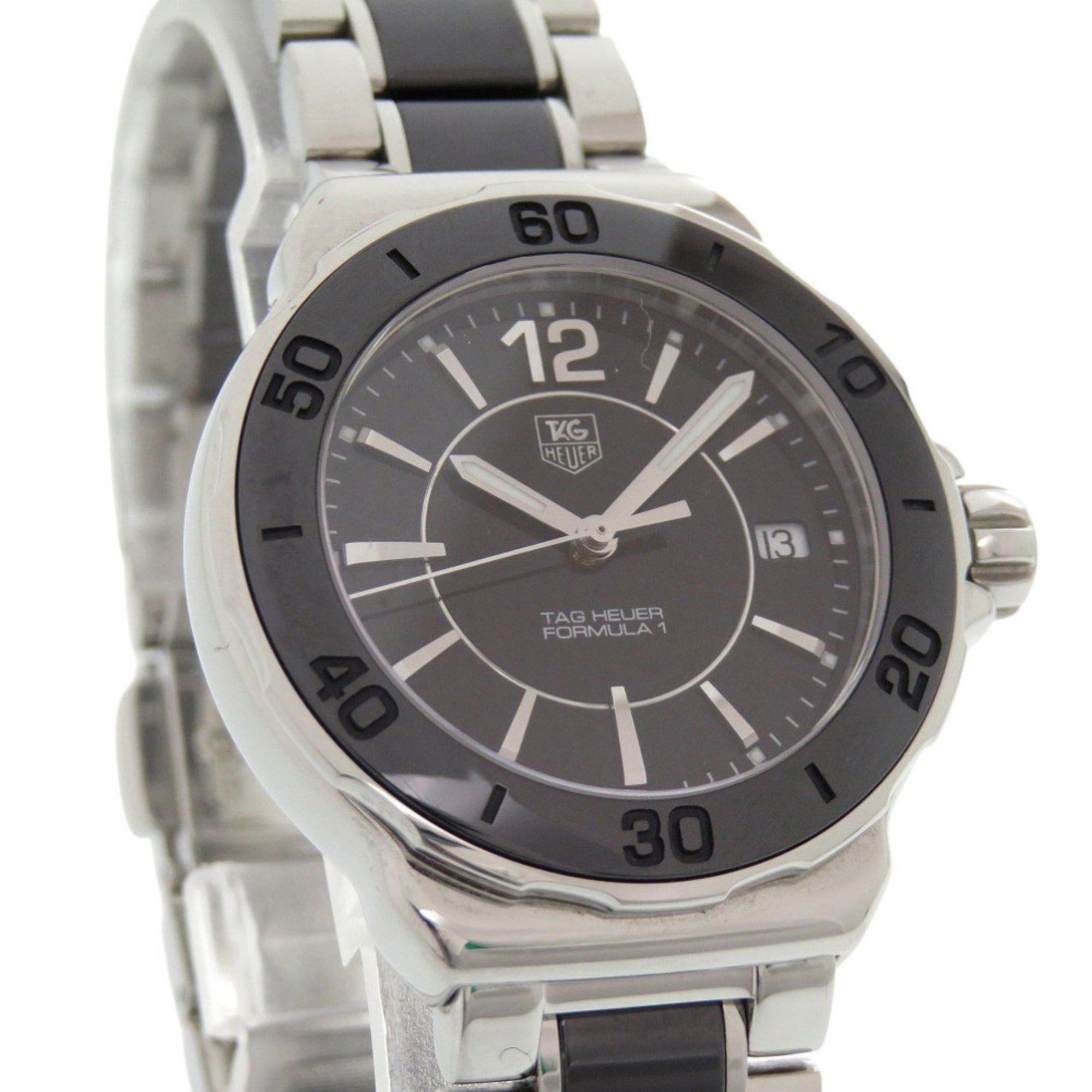 Tag Heuer TAG Heuer Formula 1 WAH1210.BA0859 Stainless Steel Black/Silver Dial Quartz Watch 0330 HEUER Size ONE SIZE - 4 Thumbnail