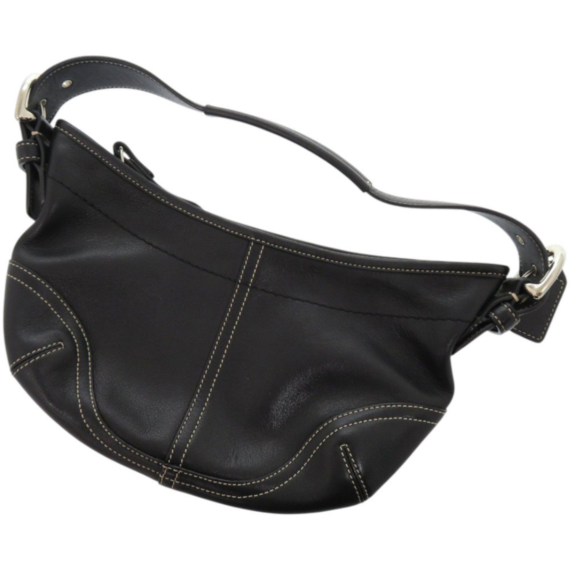 Coach Coach Mini One-Shoulder Bag, Semi-Shoulder, E3S-9541, Leather, Black, Shoulder 1455, COACH Size ONE SIZE - 3 Thumbnail