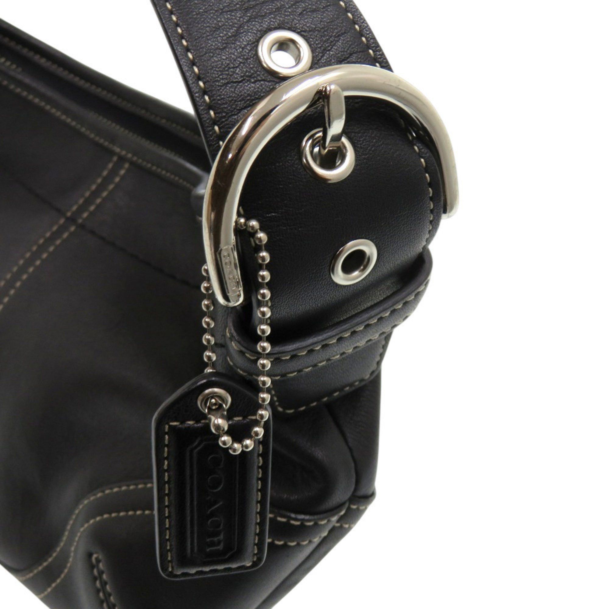 Coach Coach Mini One-Shoulder Bag, Semi-Shoulder, E3S-9541, Leather, Black, Shoulder 1455, COACH Size ONE SIZE - 10 Thumbnail
