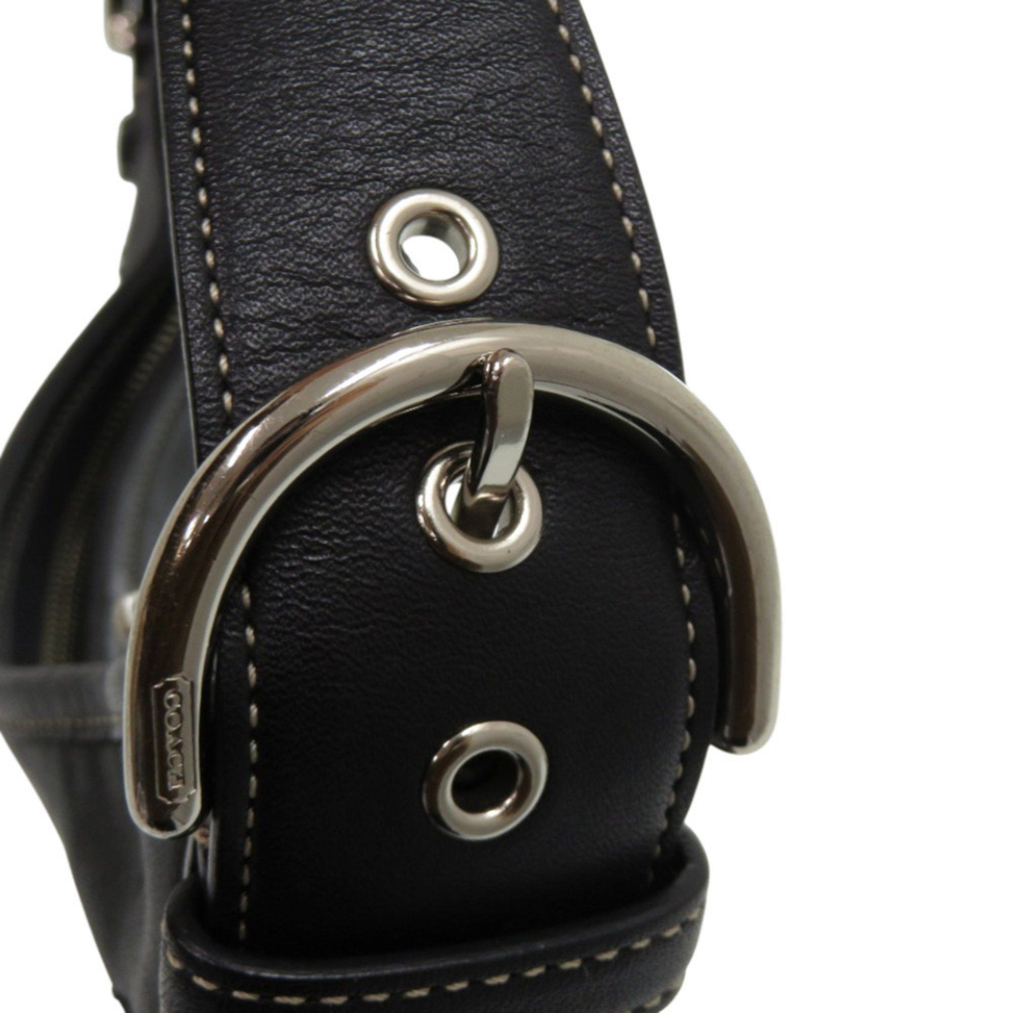 Coach Coach Mini One-Shoulder Bag, Semi-Shoulder, E3S-9541, Leather, Black, Shoulder 1455, COACH Size ONE SIZE - 9 Thumbnail
