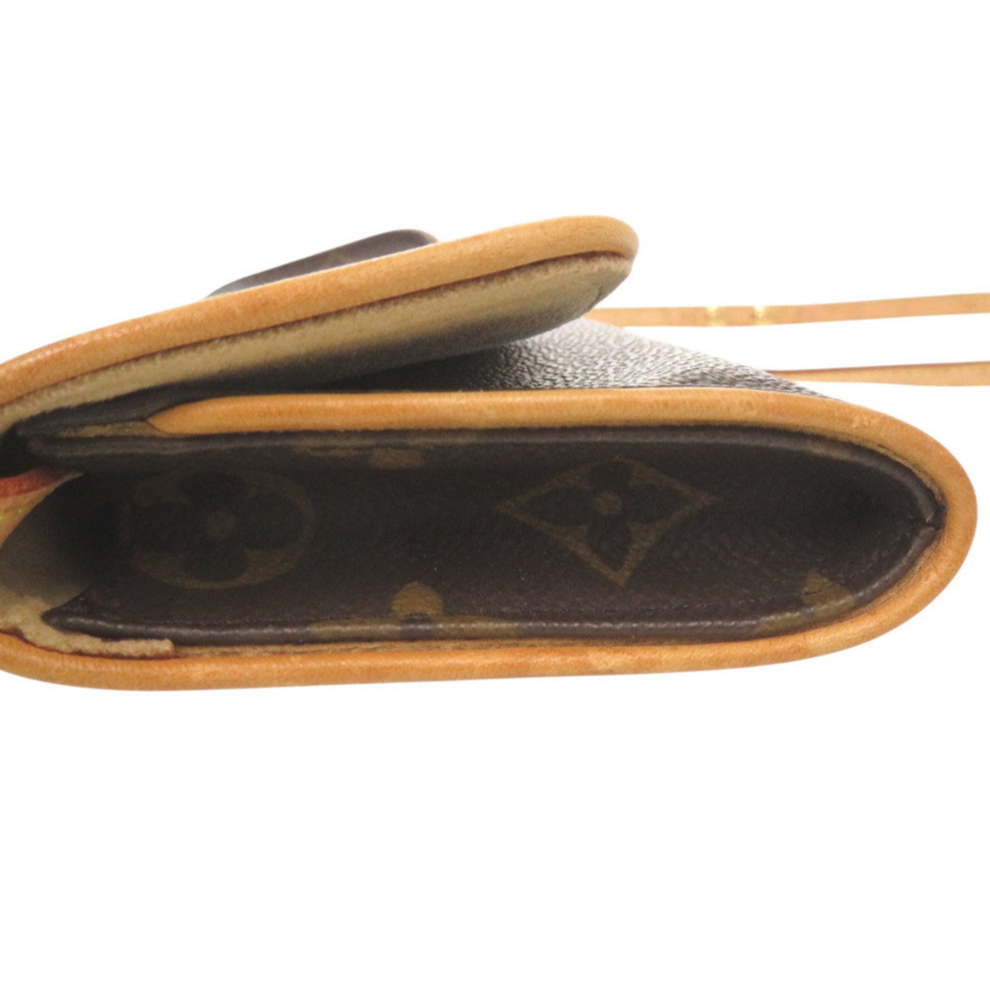 Louis Vuitton Louis Vuitton Pochette Twin PM Monogram M51854 Canvas Brown LV Shoulder Bag 0087 LOUIS VUITTON Size ONE SIZE - 6 Thumbnail