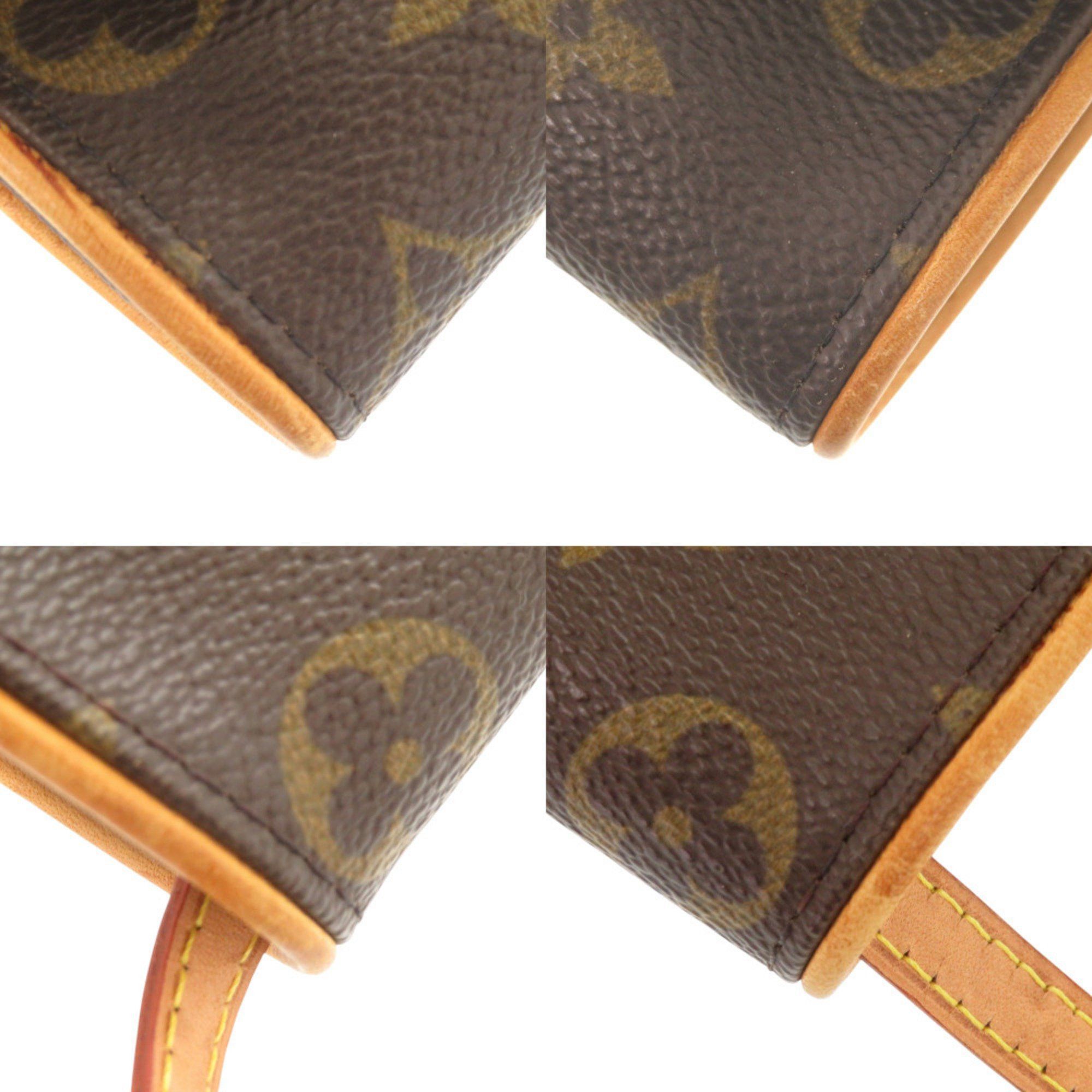 Louis Vuitton Louis Vuitton Pochette Twin PM Monogram M51854 Canvas Brown LV Shoulder Bag 0087 LOUIS VUITTON Size ONE SIZE - 11 Thumbnail