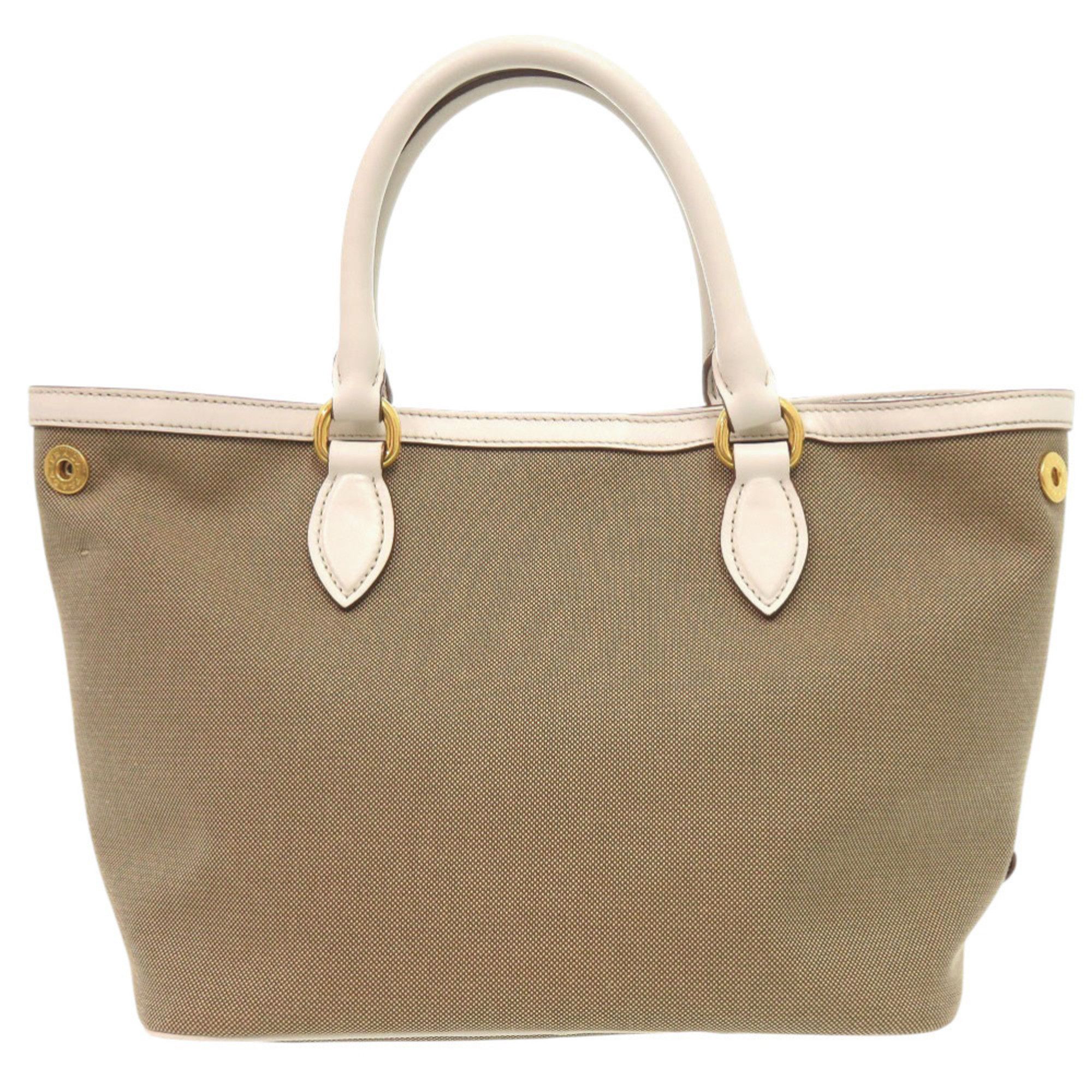 Prada Like new Prada Logo Jacquard 1BA172 Leather Corda Talc Beige White Shoulder Bag 0780 PRADA Size ONE SIZE - 2 Thumbnail