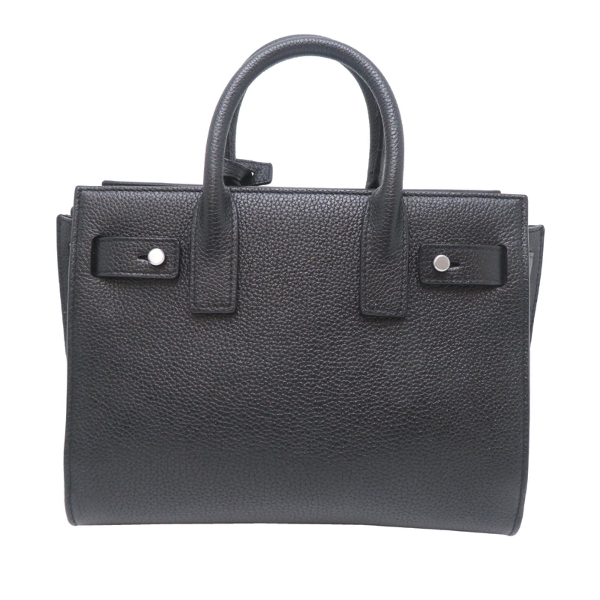 Saint Laurent Paris Saint Laurent Paris Sac de Jour Baby Women's Handbag 485019 Leather Black Size ONE SIZE - 2 Thumbnail