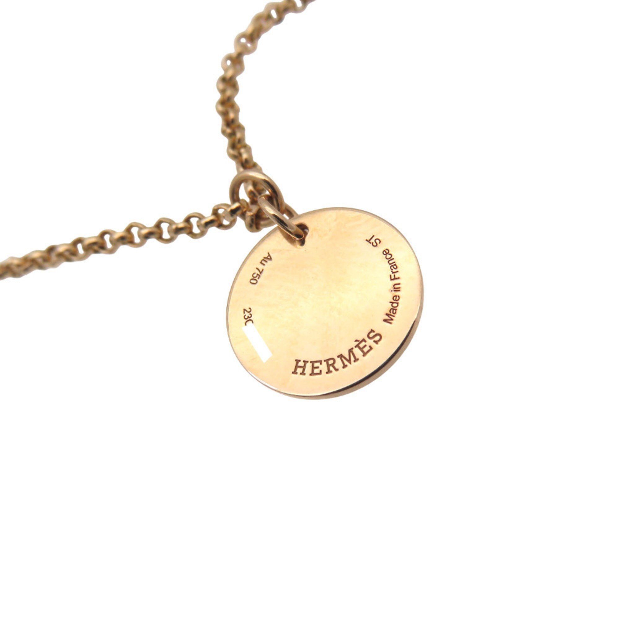 Hermes Hermes Like new Hermès Ex Libris PM 18K pink gold/diamond bracelet, diamond jewelry, 0251. Size ONE SIZE - 8 Thumbnail