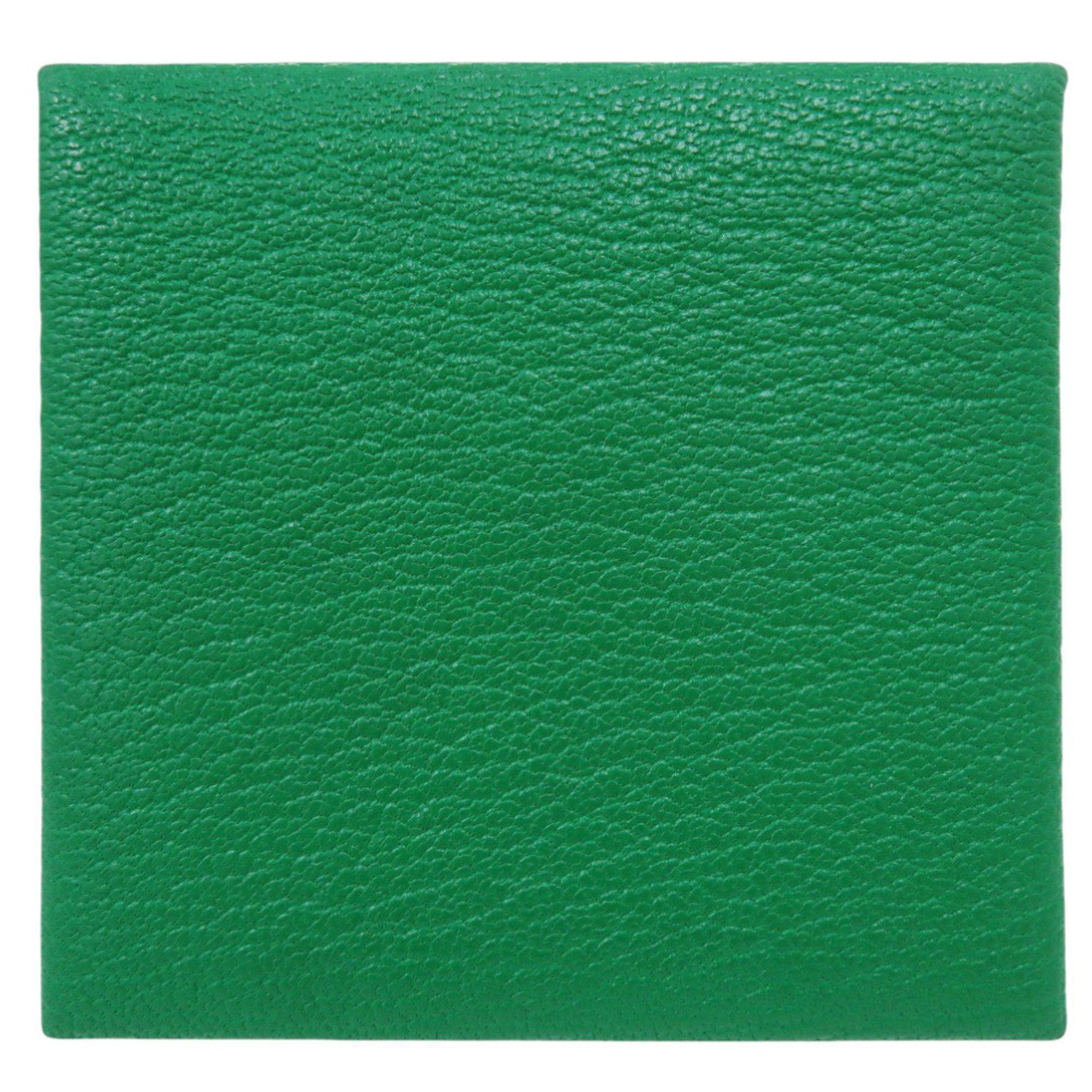 Hermes Like new Hermès Bastia Verso Chevre Mysore Bamboo/Rose Darling silver hardware, K stamp (made in 2025), coin case/wallet, green, 0521 HERMES Size ONE SIZE - 2 Thumbnail