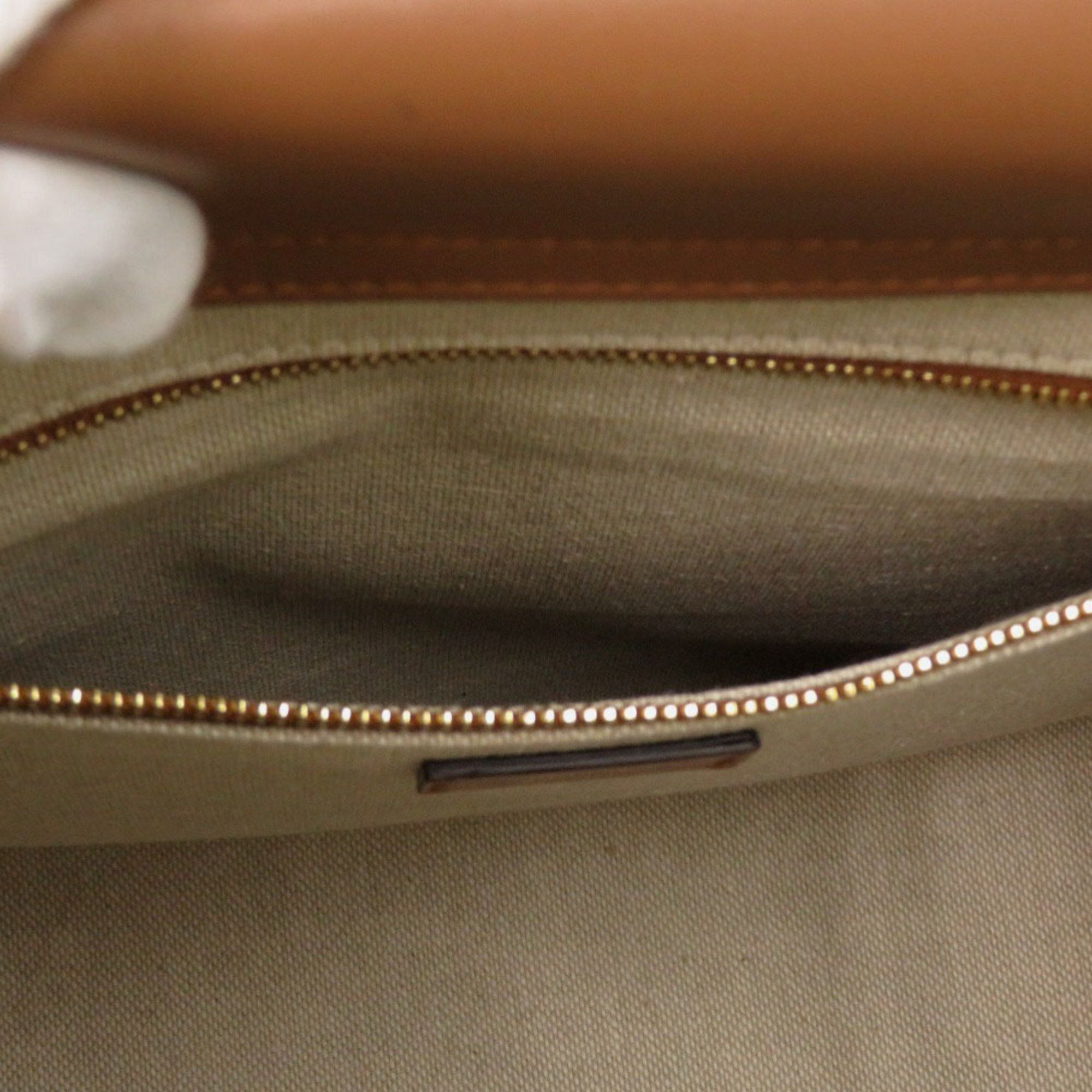 Jimmy Choo Jimmy Choo Varenne Avenue 2-Way Canvas and Leather Shoulder Bag in Natural Beige Brown (0679) Size ONE SIZE - 13 Thumbnail