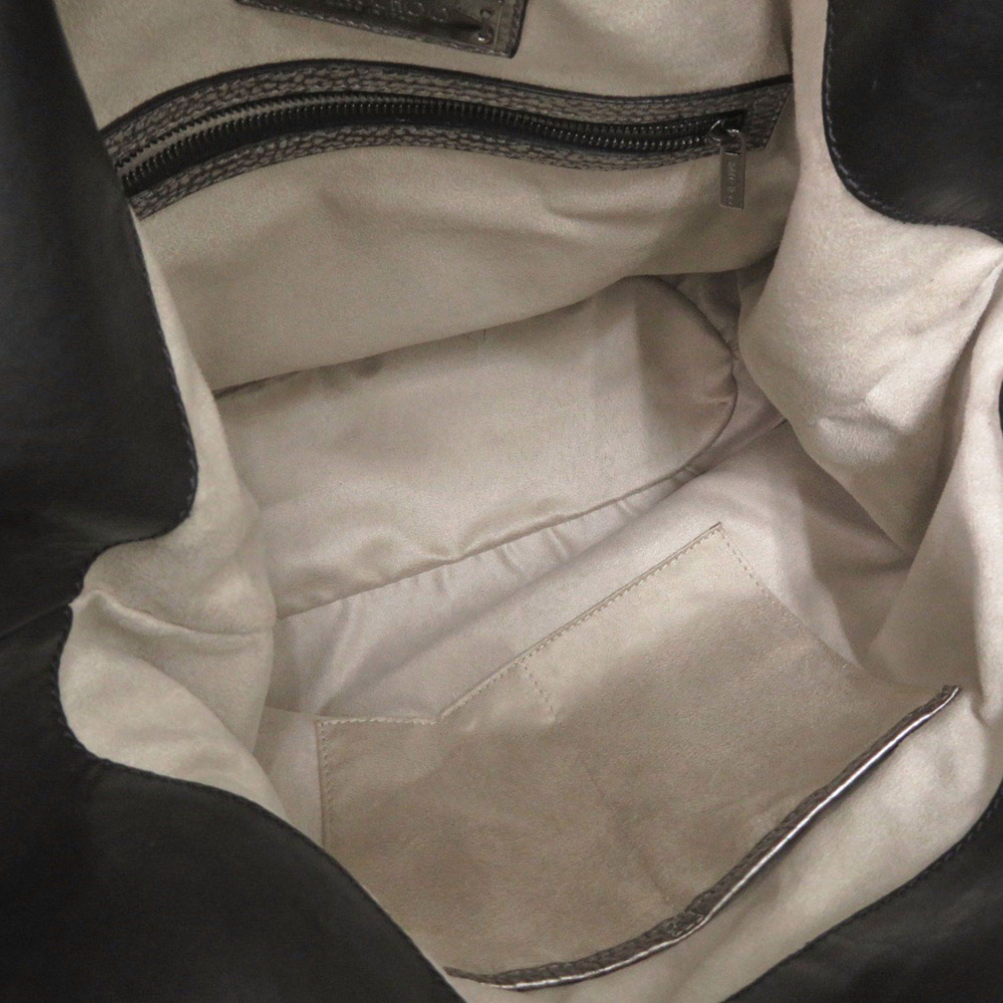 Jimmy Choo Jimmy Choo Leather Silver Shoulder Bag 0639 JIMMY CHOO Size ONE SIZE - 6 Thumbnail